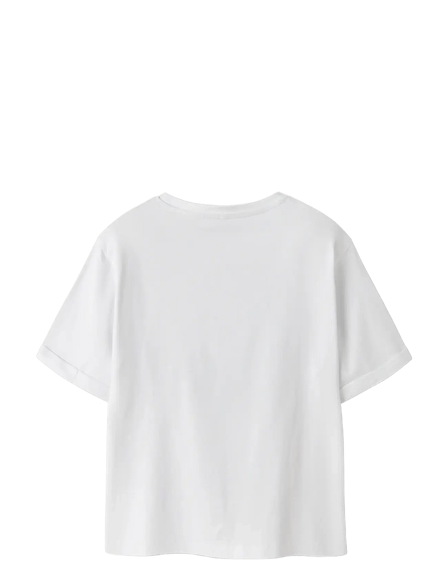 name it - NKFFORMA HELLOK SS NREG TOP BOX NOOS SKY - lühikeste varrukatega t-särgid - bright white - 2