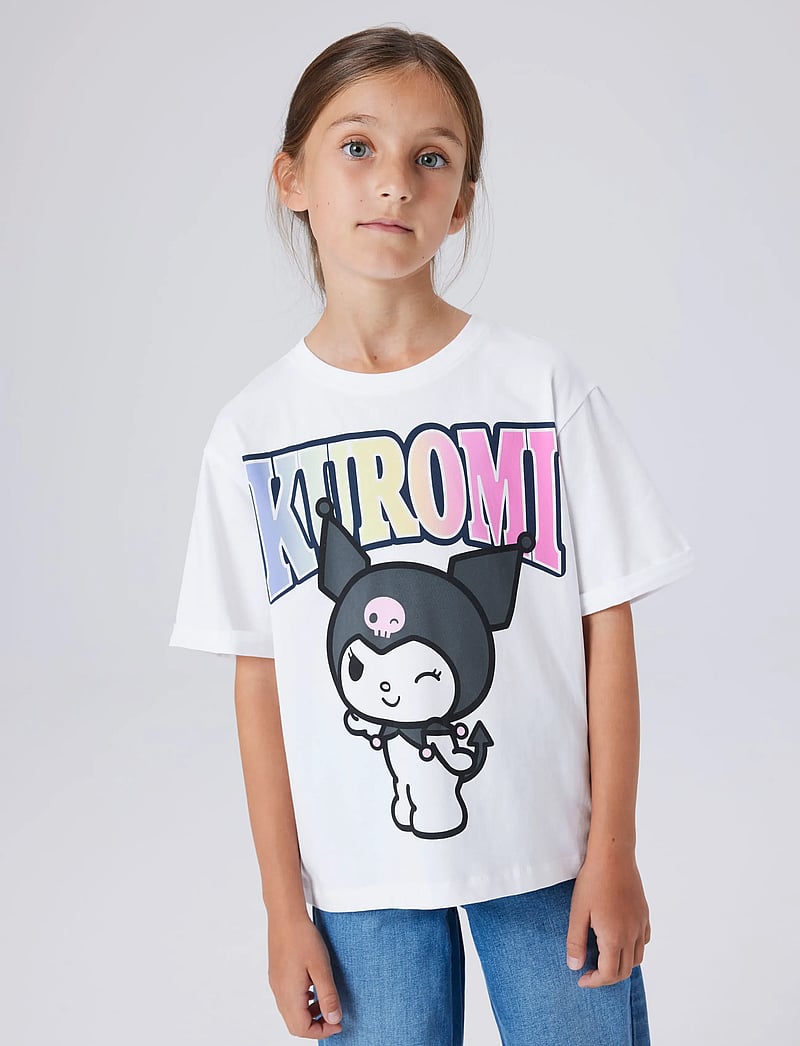 name it - NKFFORMA HELLOK SS NREG TOP BOX NOOS SKY - kortærmede t-shirts - bright white - 0