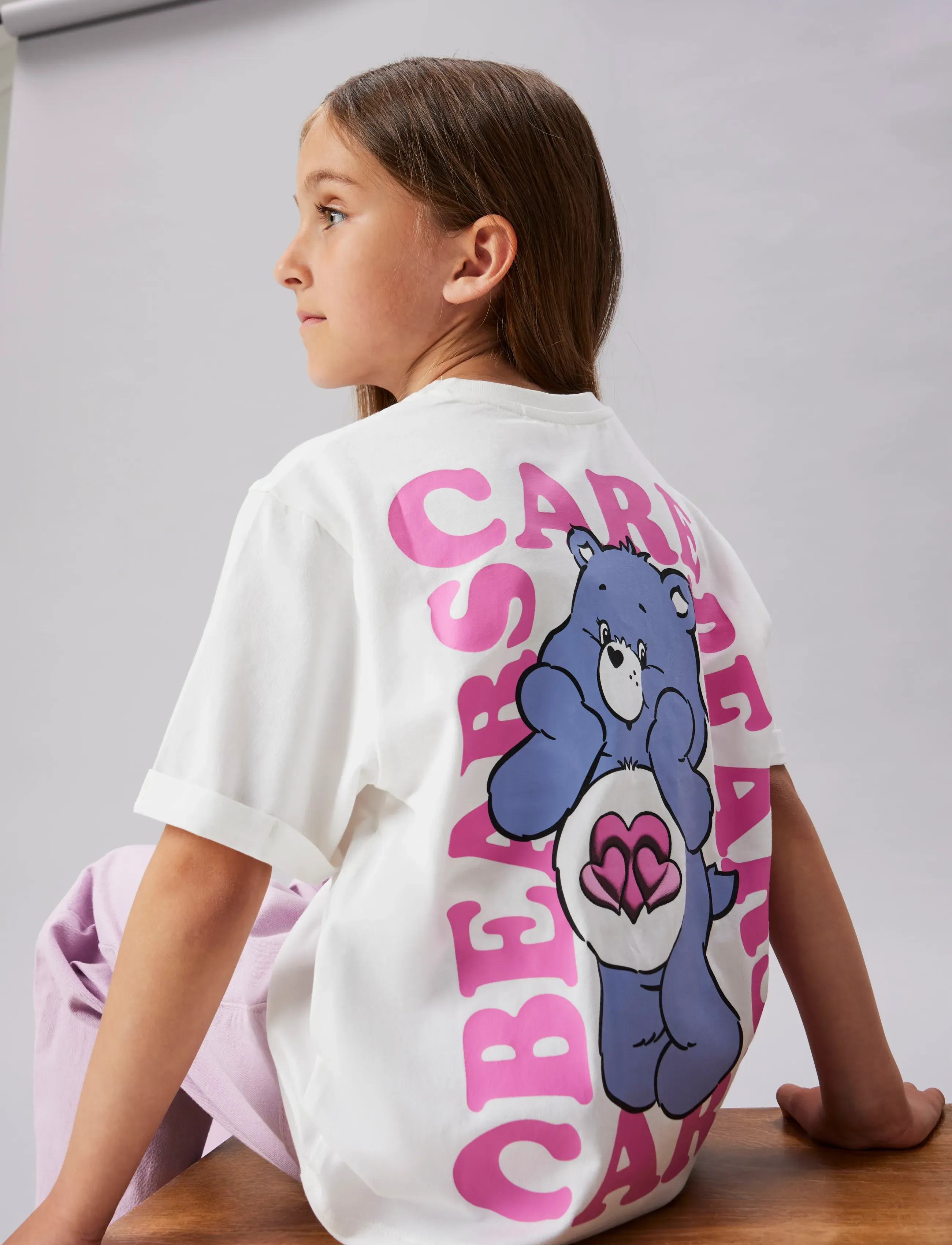 name it - NKFMUMMA CAREBEARS NREG SS TOP BOX SKY - kurzärmelige - bright white - 4