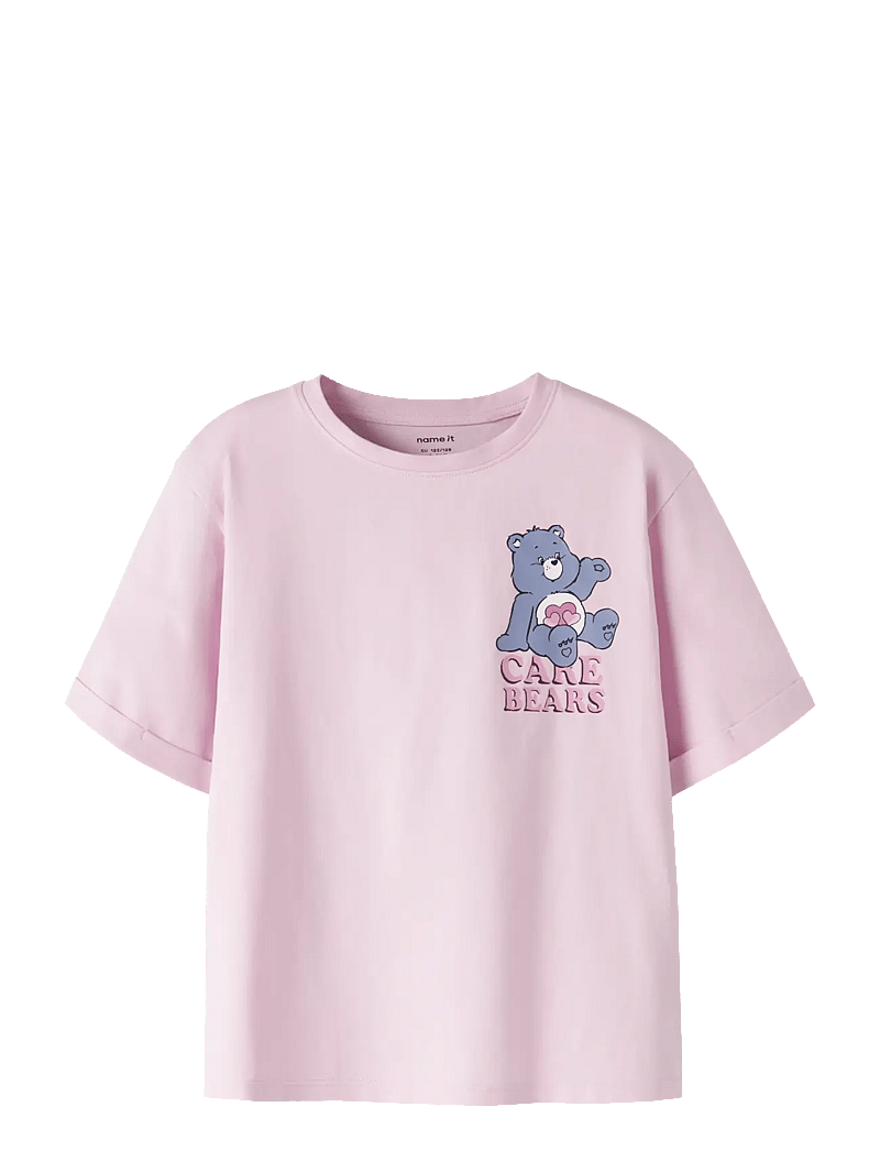 name it - NKFMUMMA CAREBEARS NREG SS TOP BOX SKY - short-sleeved t-shirts - pirouette - 0