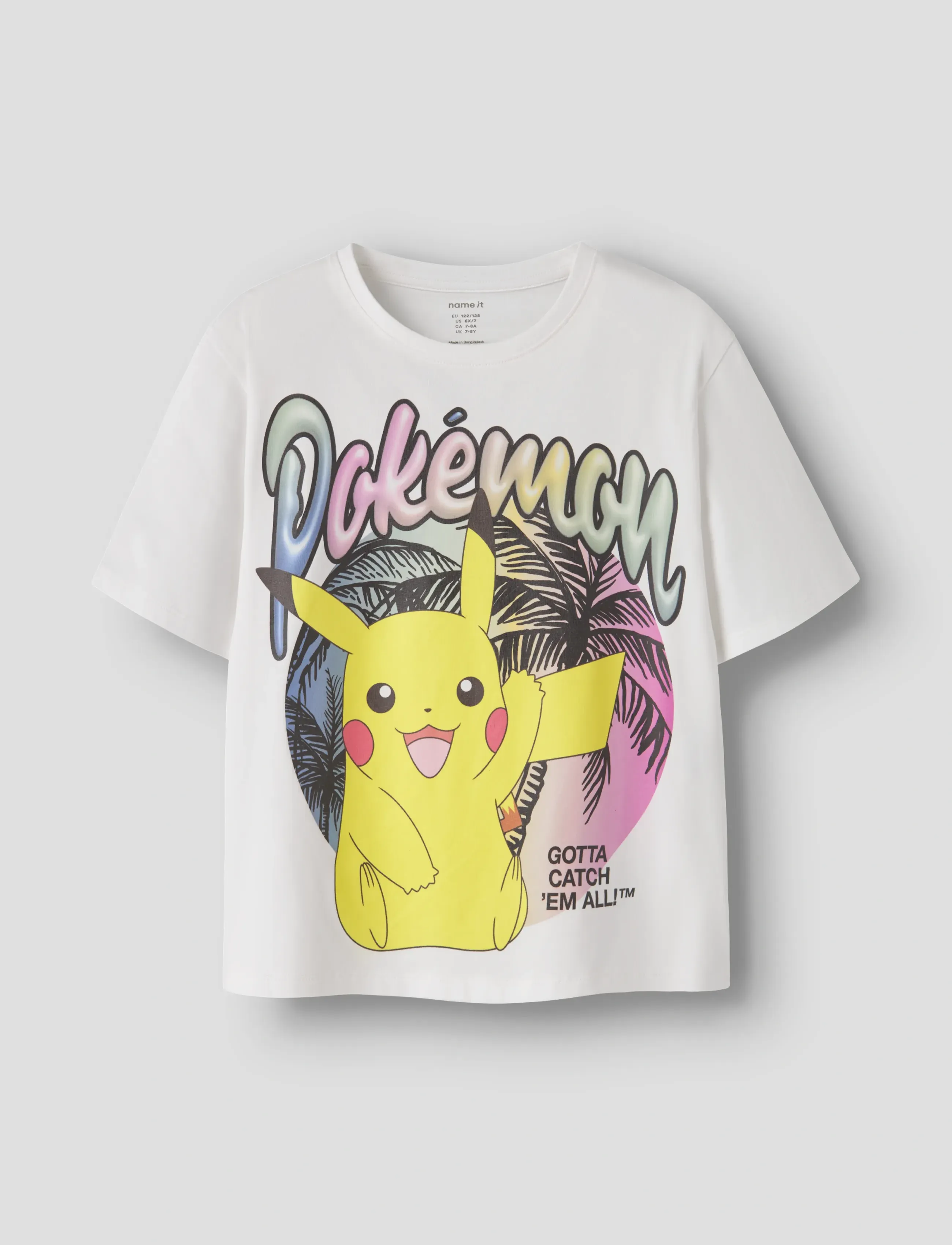 name it Nkfmuba Pokemon Ss Nreg Top Box Noos Sky, Børn, Pokemon T-Shirt, Hvid, Str: 116