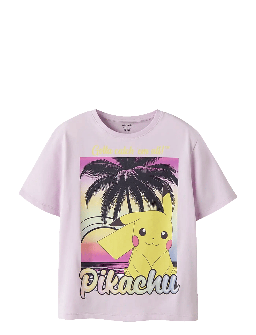 name it - NKFMUBA POKEMON SS NREG TOP BOX NOOS SKY - kortærmede t-shirts - lavender fog - 1