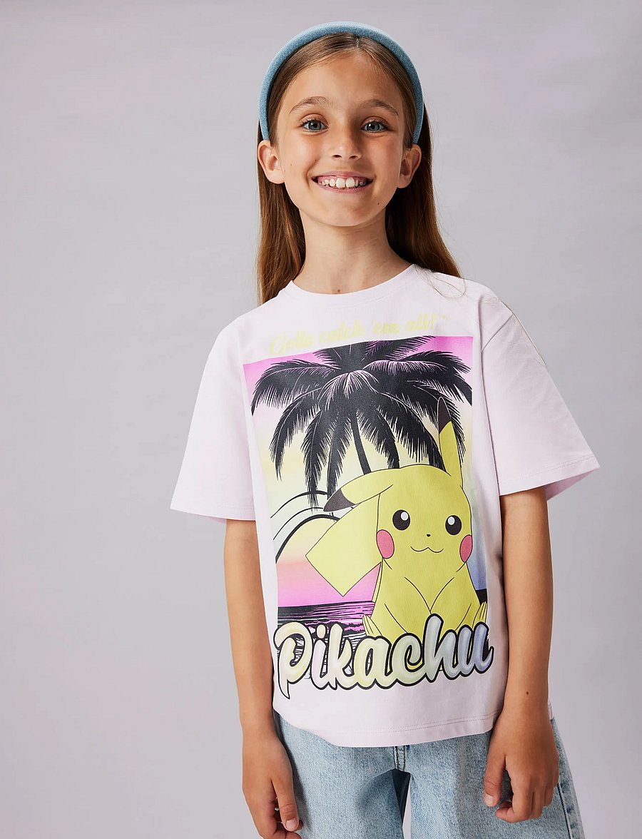name it - NKFMUBA POKEMON SS NREG TOP BOX NOOS SKY - kortärmade t-shirts - lavender fog - 4