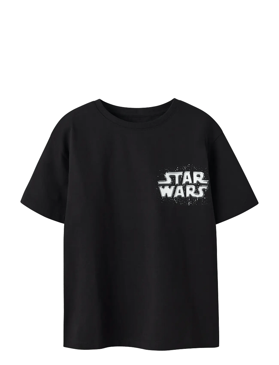 name it - NKMFRODE STARWARS SS NREG TOP BFU - t-shirts à manches courtes - black - 0