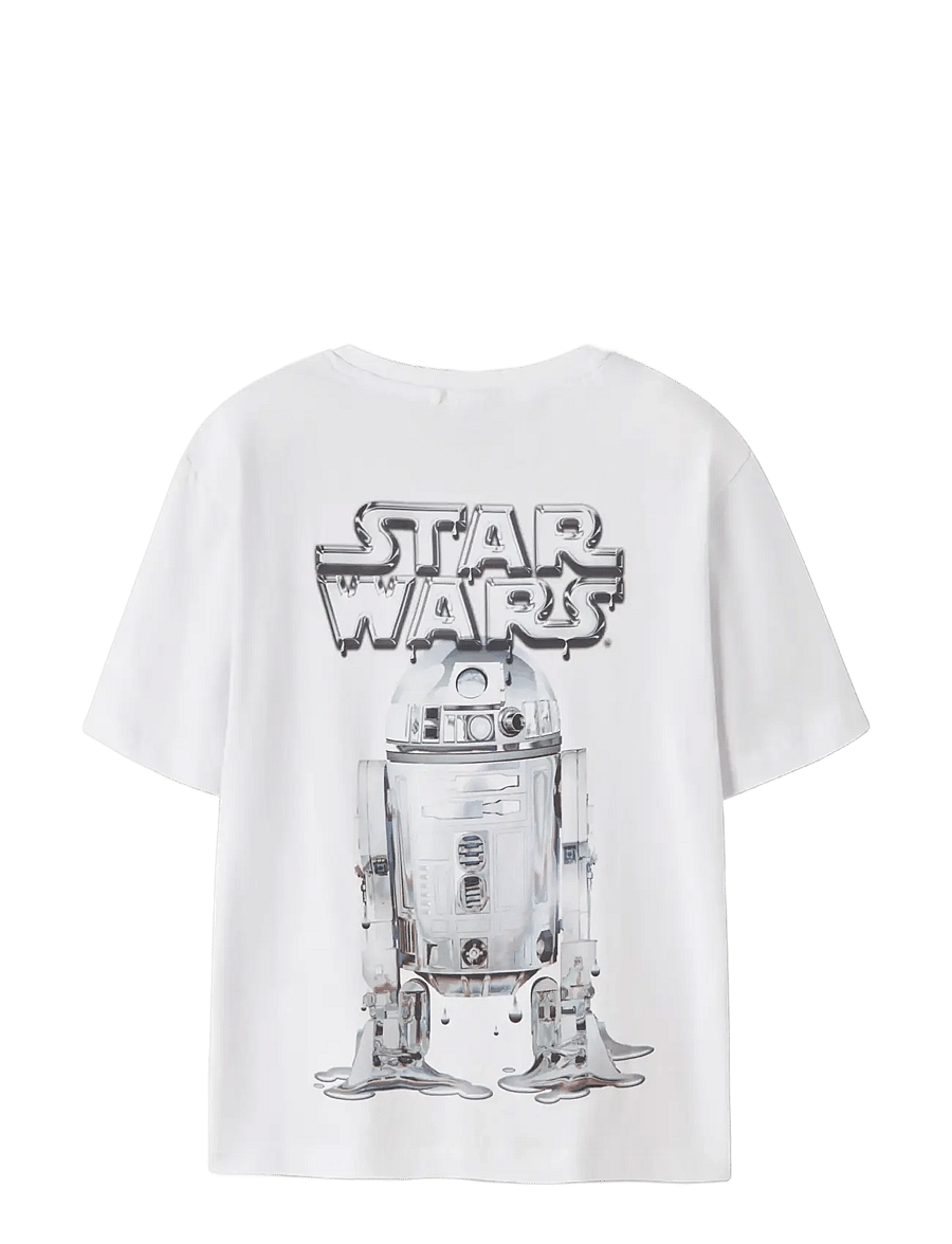 name it - NKMFRODE STARWARS SS NREG TOP BFU - kortärmade t-shirts - bright white - 2