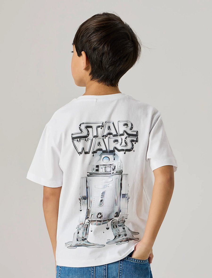 name it - NKMFRODE STARWARS SS NREG TOP BFU - kortärmade t-shirts - bright white - 0