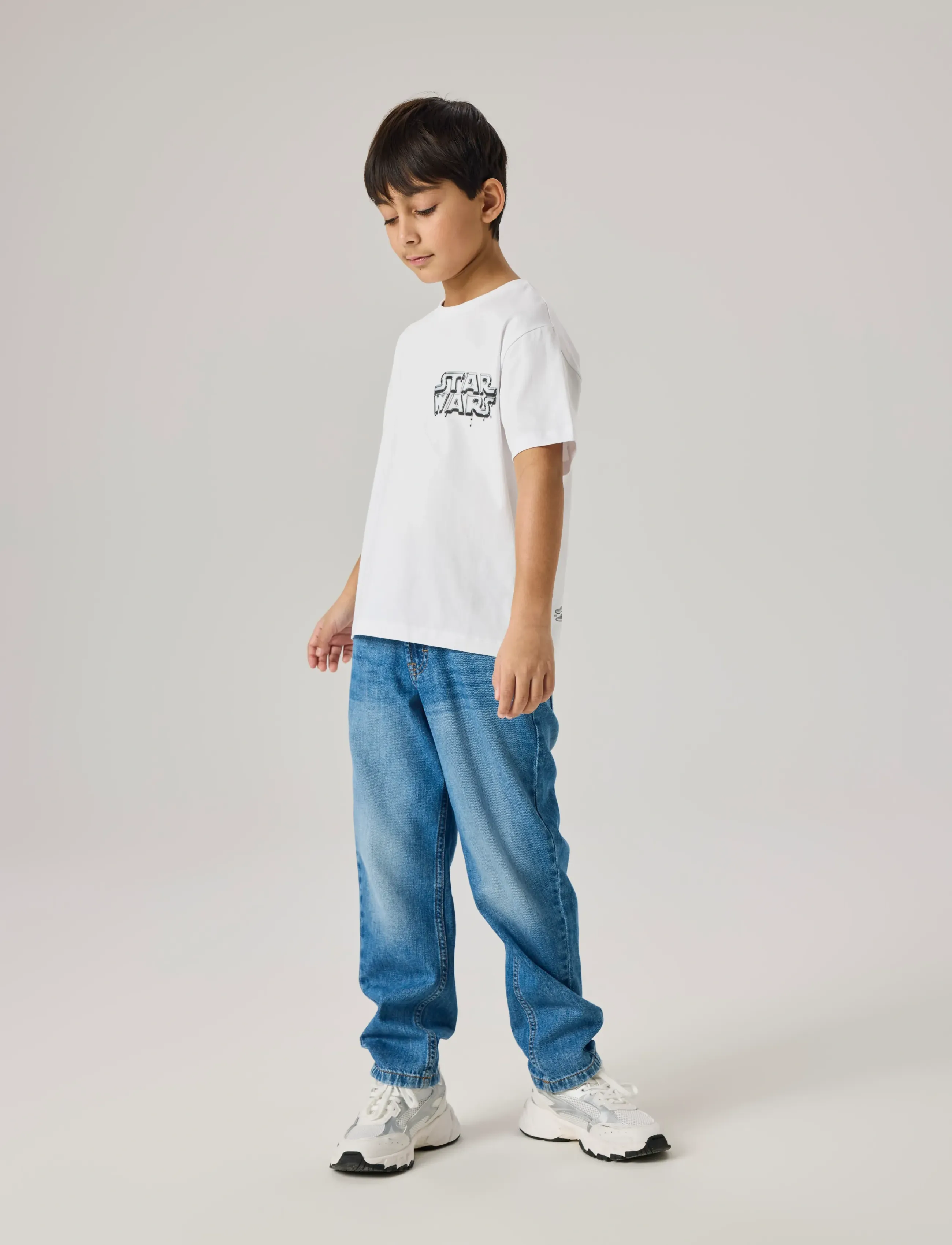 name it - NKMFRODE STARWARS SS NREG TOP BFU - kortærmede t-shirts - bright white - 3