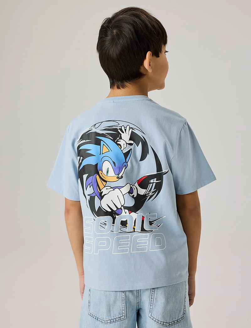 name it - NKMFITUS SONIC SS NREG TOP BOX SKY - lühikeste varrukatega t-särgid - blue fog - 0