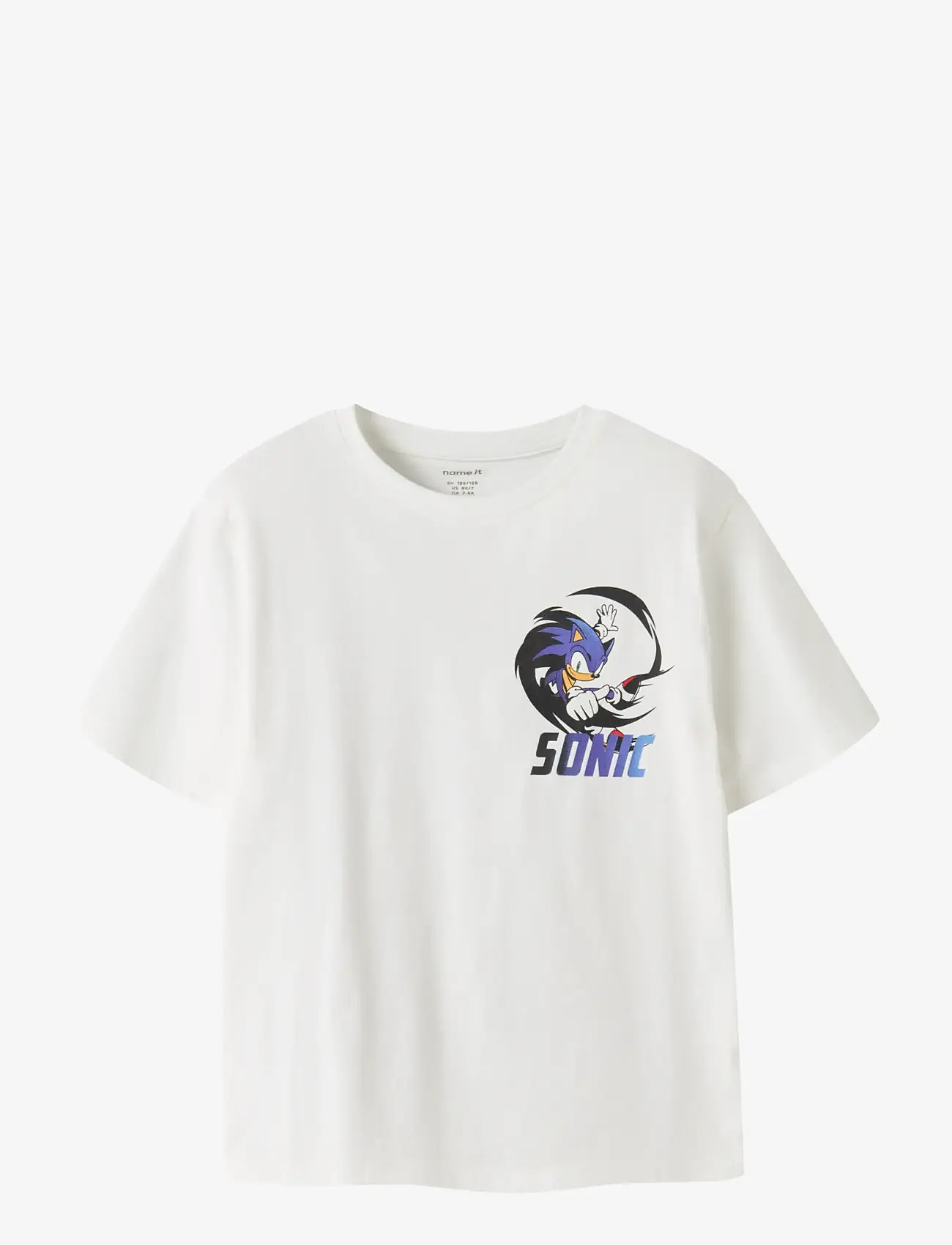 name it - NKMFITUS SONIC SS NREG TOP BOX SKY - kortærmede t-shirts - bright white - 1