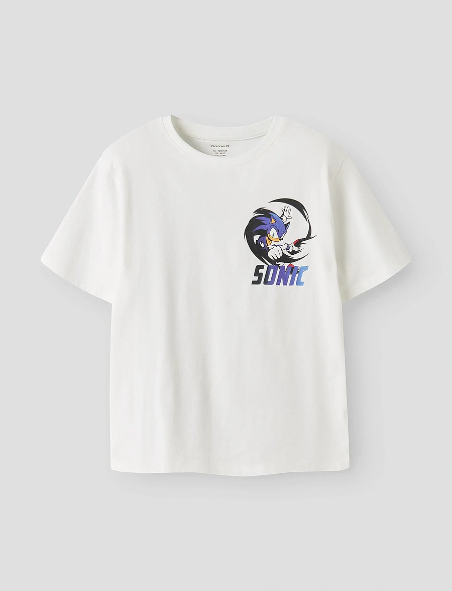 name it - NKMFITUS SONIC SS NREG TOP BOX SKY - kurzärmelige - bright white - 0