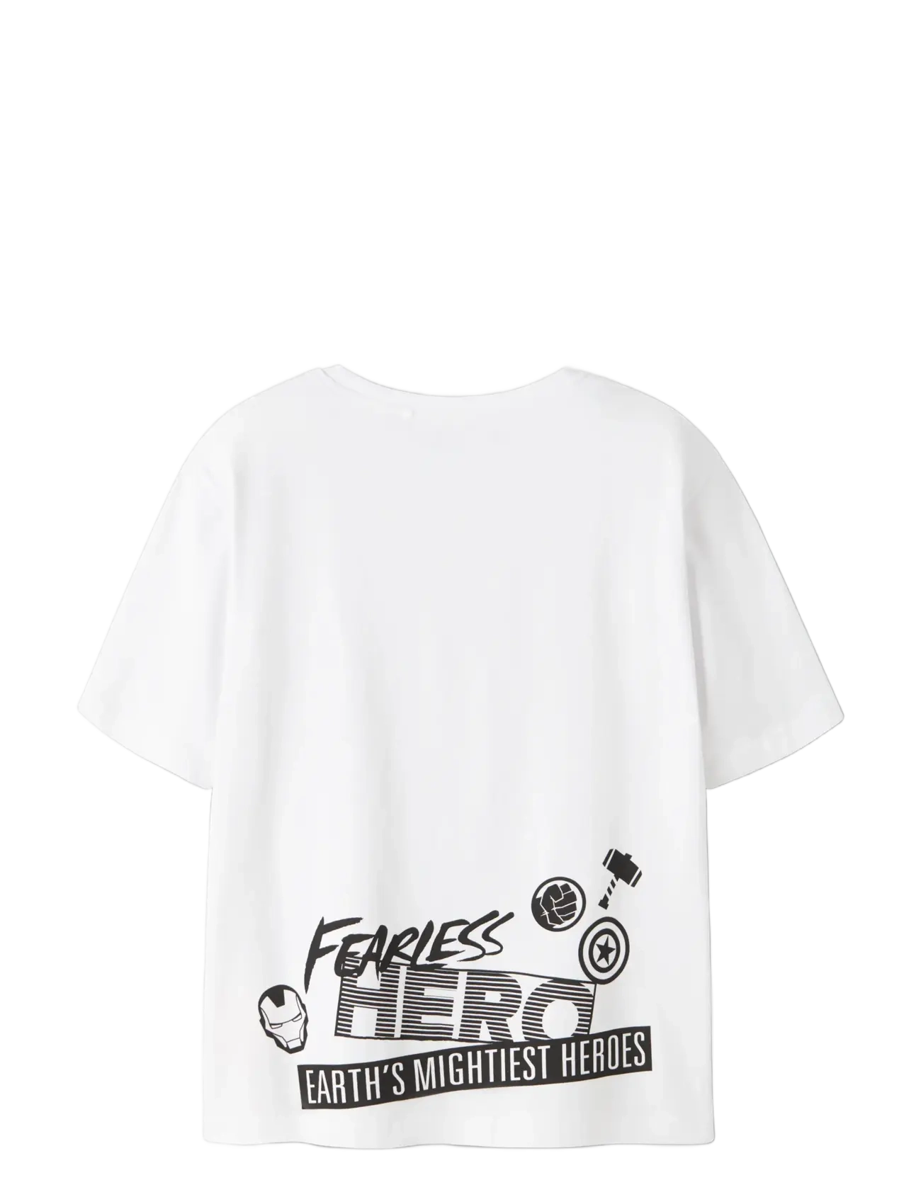 name it - NKMFERGUS MARVEL SS NREG TOP MAR - short-sleeved t-shirts - bright white - 1