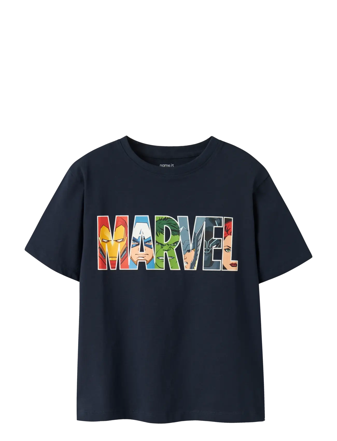 name it NKMFERGUS MARVEL SS NREG TOP MAR - Toppe og t-shirts - NAVY BLAZER / navy