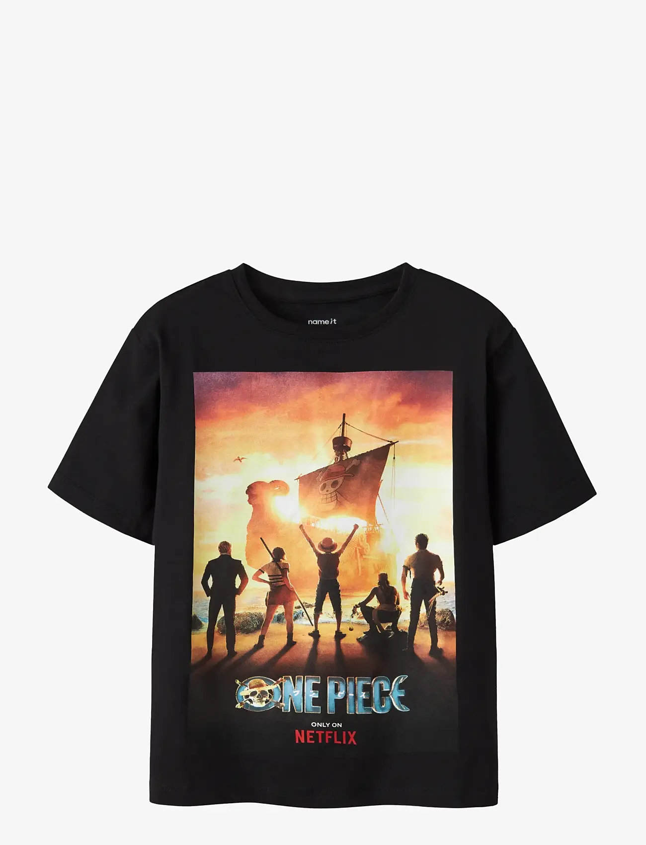 name it - NKMMALIM ONEP SS NREG TOP BOX BFU - kortärmade t-shirts - black - 0