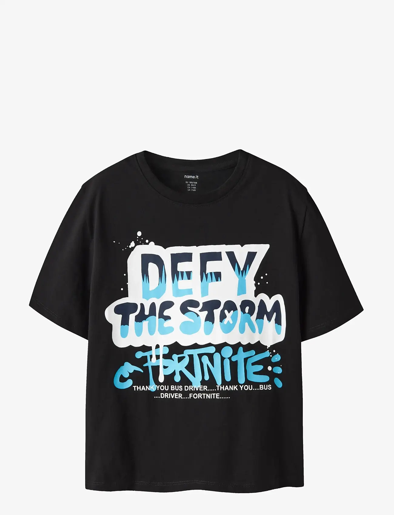 name it - NKMMOD FORTNITE SS NREG TOP BOX NOOS BFU - lühikeste varrukatega t-särgid - black - 1