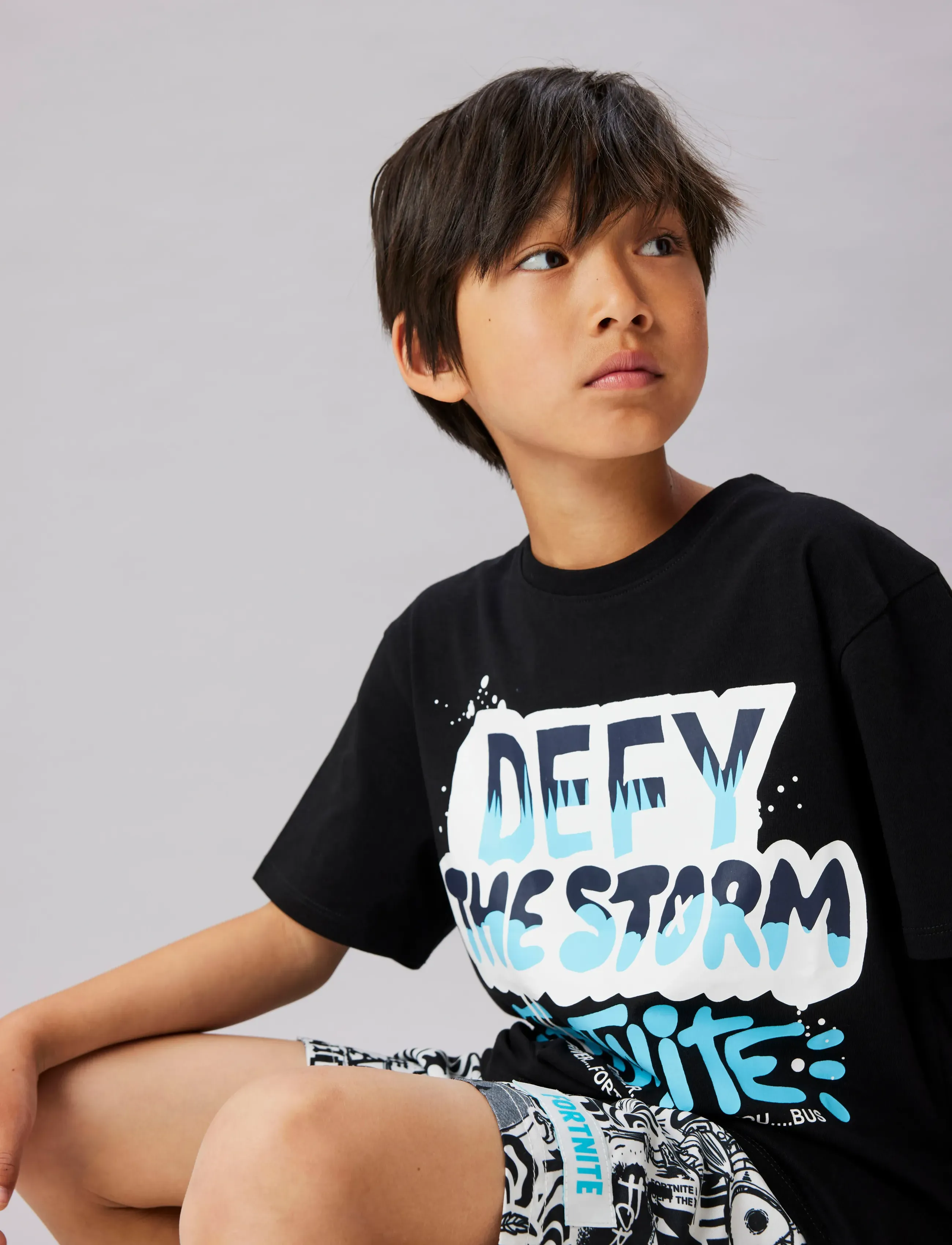 name it - NKMMOD FORTNITE SS NREG TOP BOX NOOS BFU - kortærmede t-shirts - black - 3