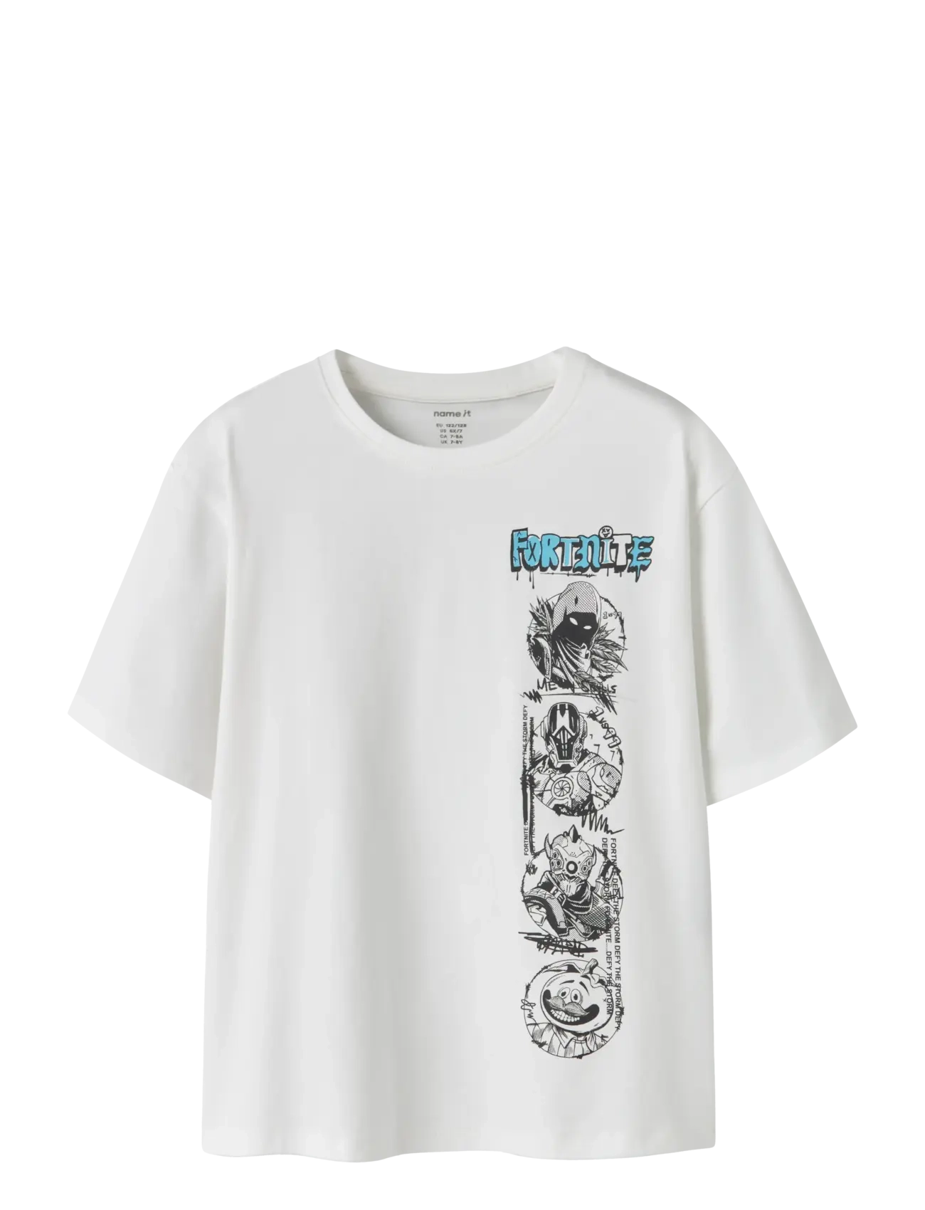NAME IT Nkmmod Fortnite Ss Nreg Oberteil Box Noos Bfu Weiß - 116 - Kinder