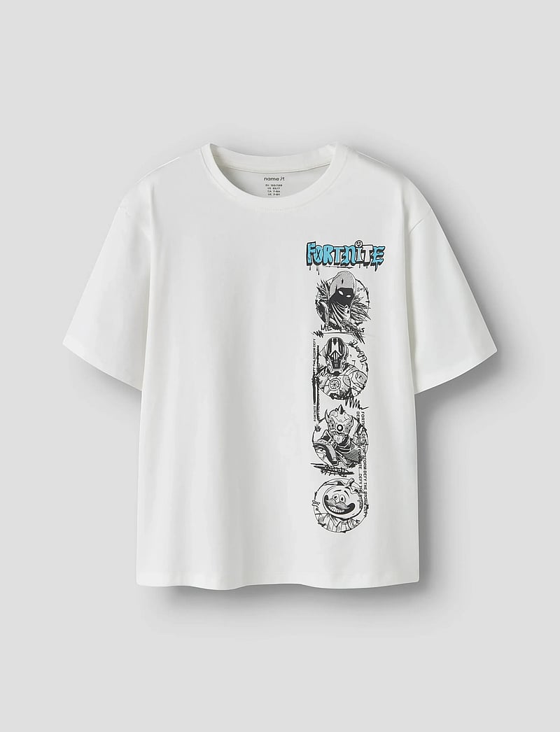 name it - NKMMOD FORTNITE SS NREG TOP BOX NOOS BFU - short-sleeved t-shirts - bright white - 0