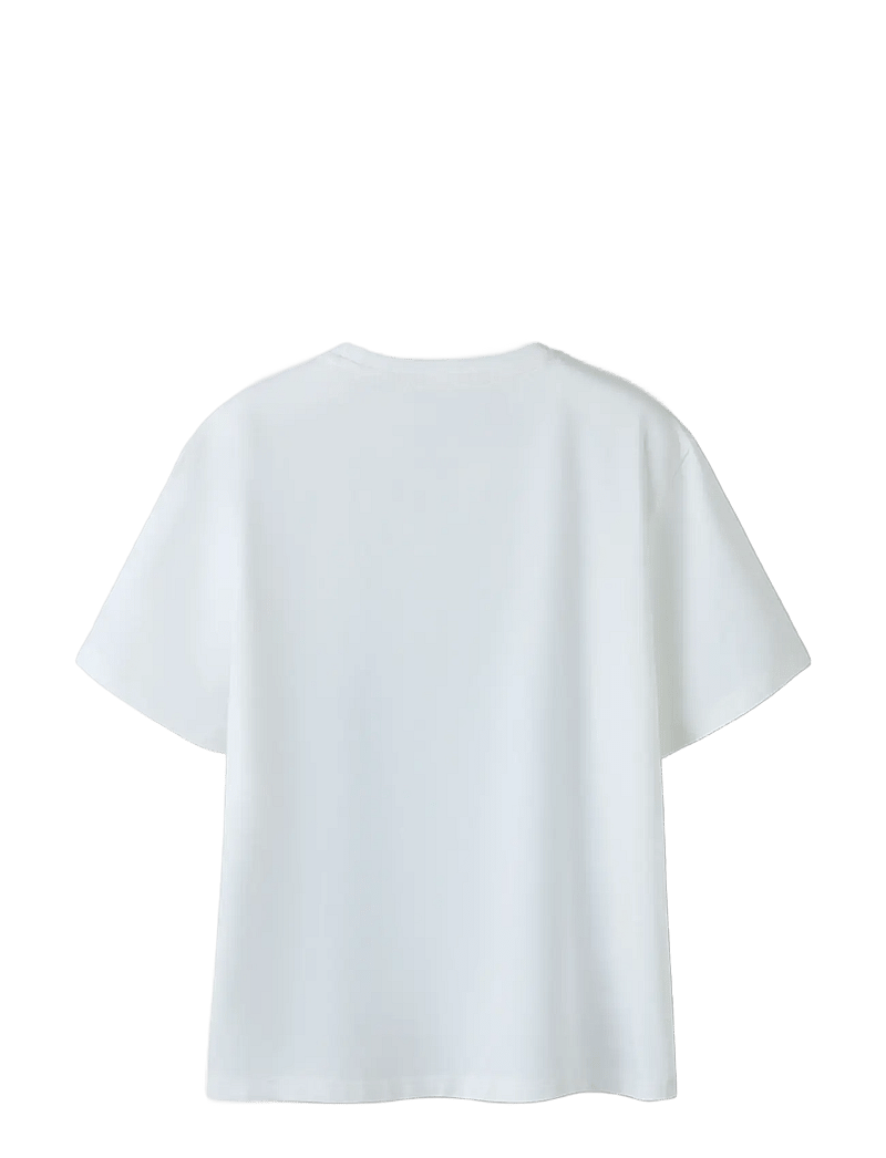 name it - NKMMULLER PS SS NREG TOP BFU - kortærmede t-shirts - bright white - 1