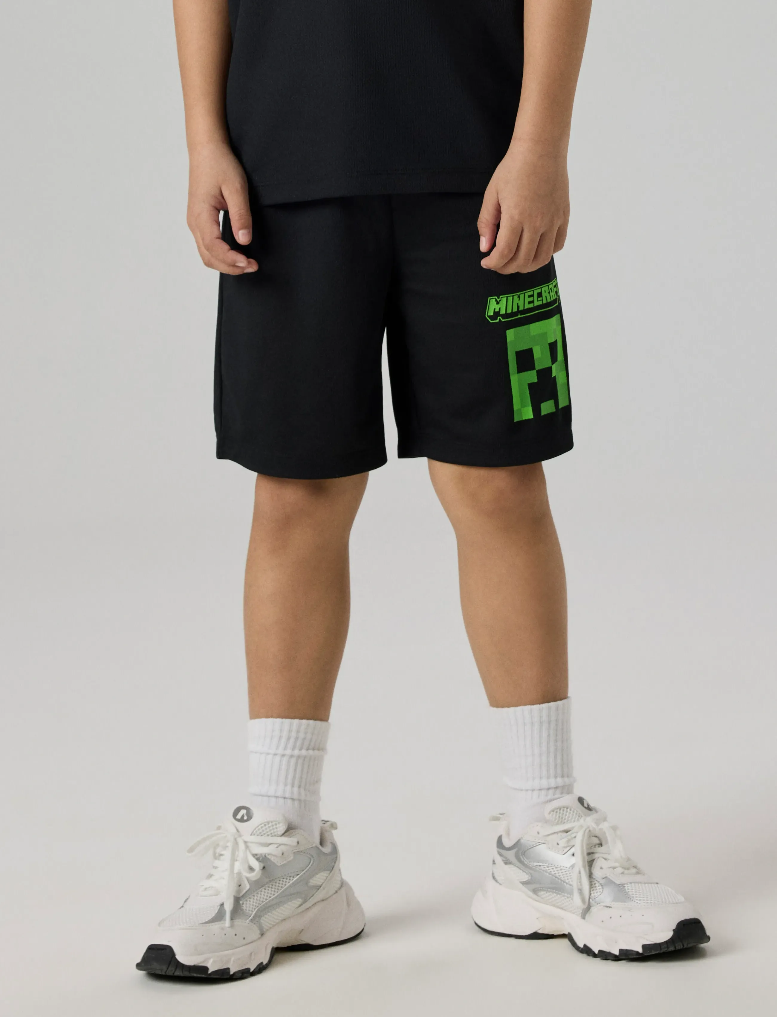 name it - NKMMALI MINECRAFT NREG POLY SHORTS BFU - sportsshorts - black - 3