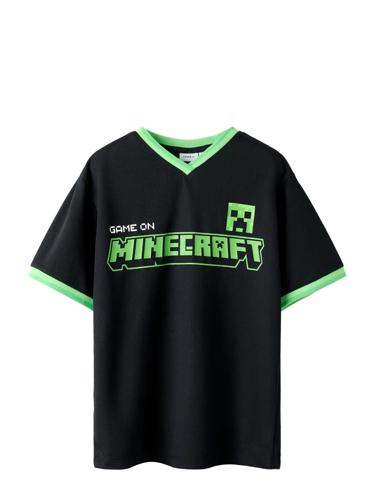 NAME IT Nkmmali Minecraft Nreg Poly Oberteil Bfu Schwarz - 116 - Kinder