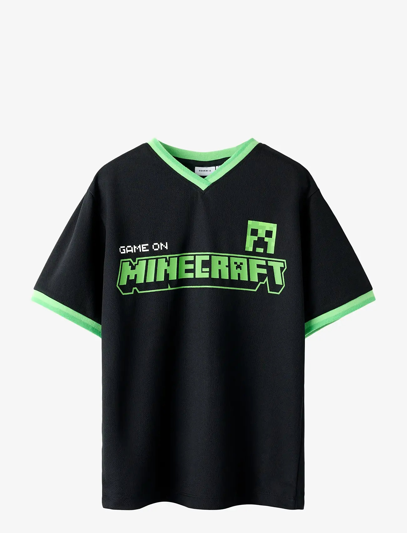 name it - NKMMALI MINECRAFT NREG POLY TOP BFU - sportoberteile - black - 1