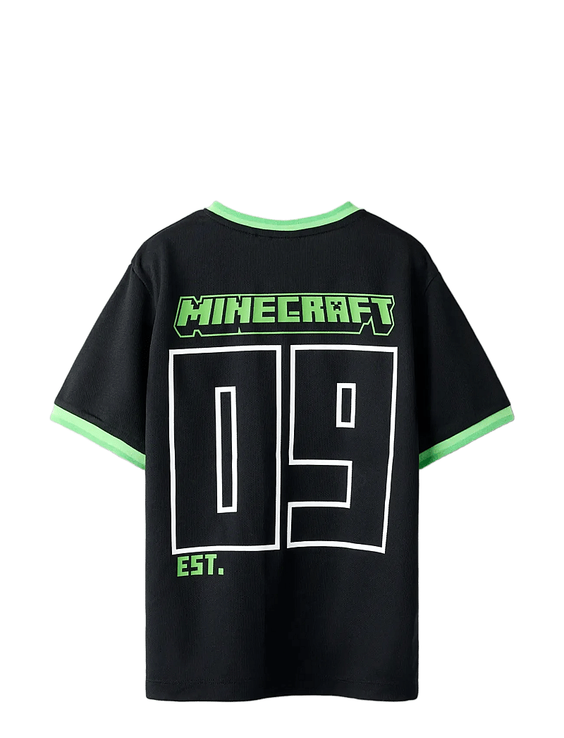 name it - NKMMALI MINECRAFT NREG POLY TOP BFU - sportoberteile - black - 2