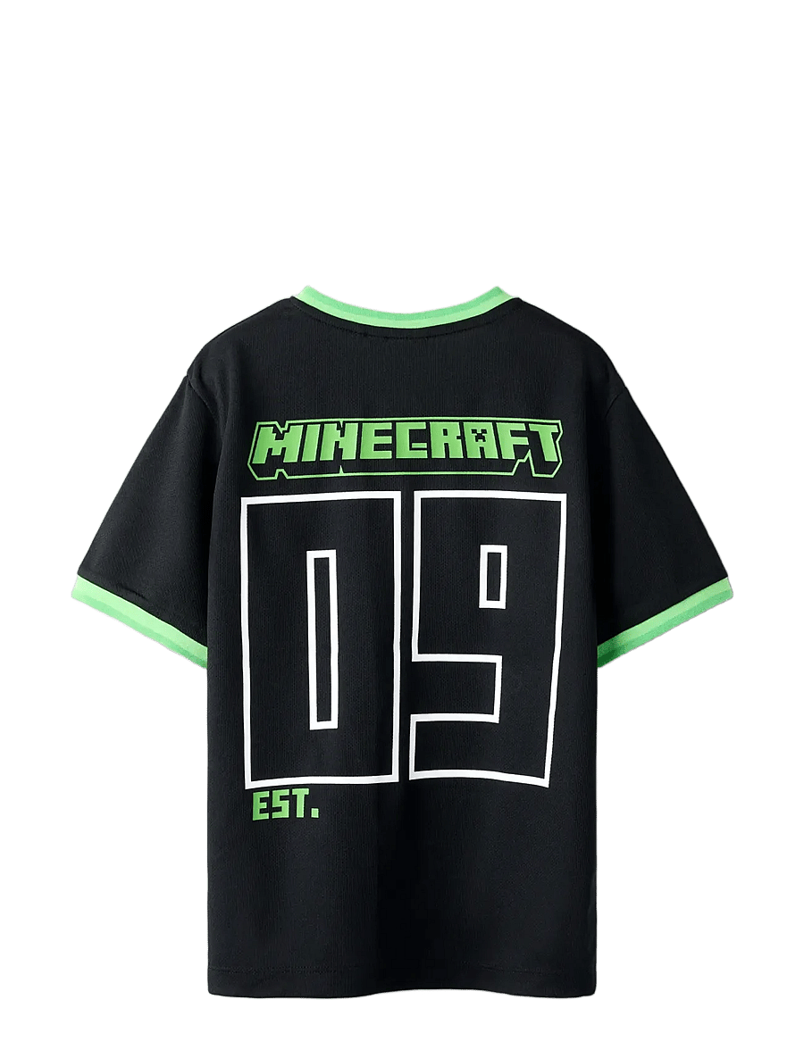 name it - NKMMALI MINECRAFT NREG POLY TOP BFU - sporta topi - black - 2