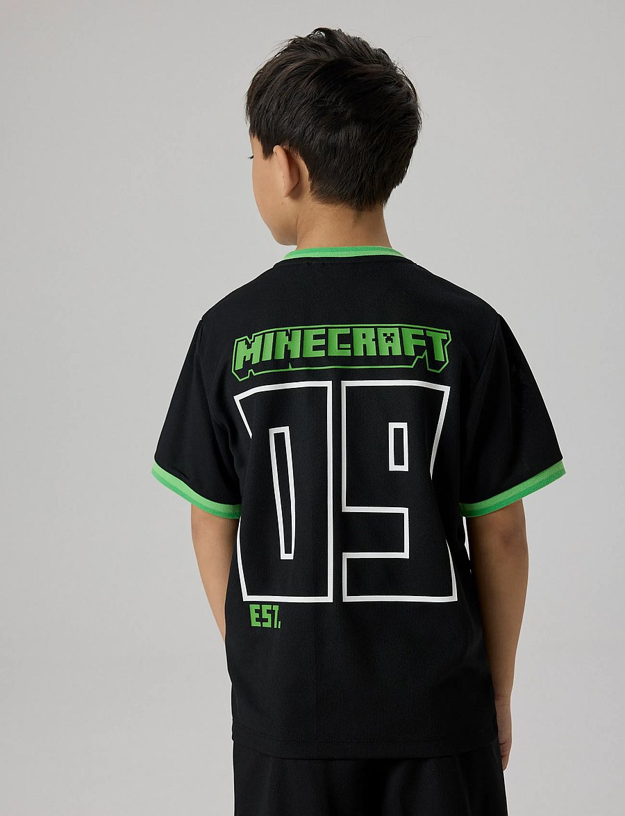 name it - NKMMALI MINECRAFT NREG POLY TOP BFU - sporta topi - black - 0