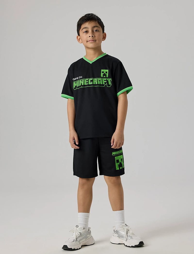 name it - NKMMALI MINECRAFT NREG POLY TOP BFU - sportoberteile - black - 3