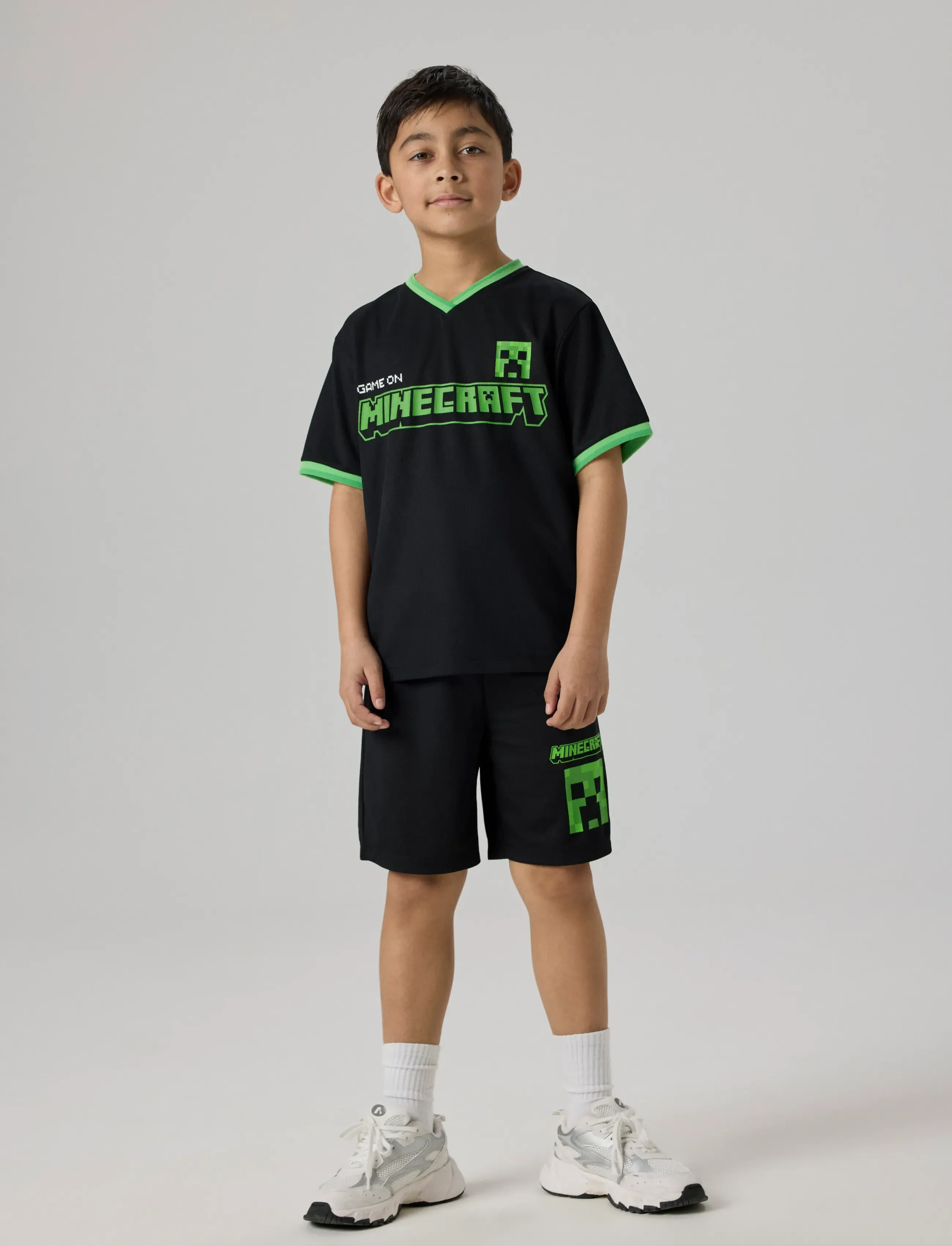 name it - NKMMALI MINECRAFT NREG POLY TOP BFU - sports tops - black - 3