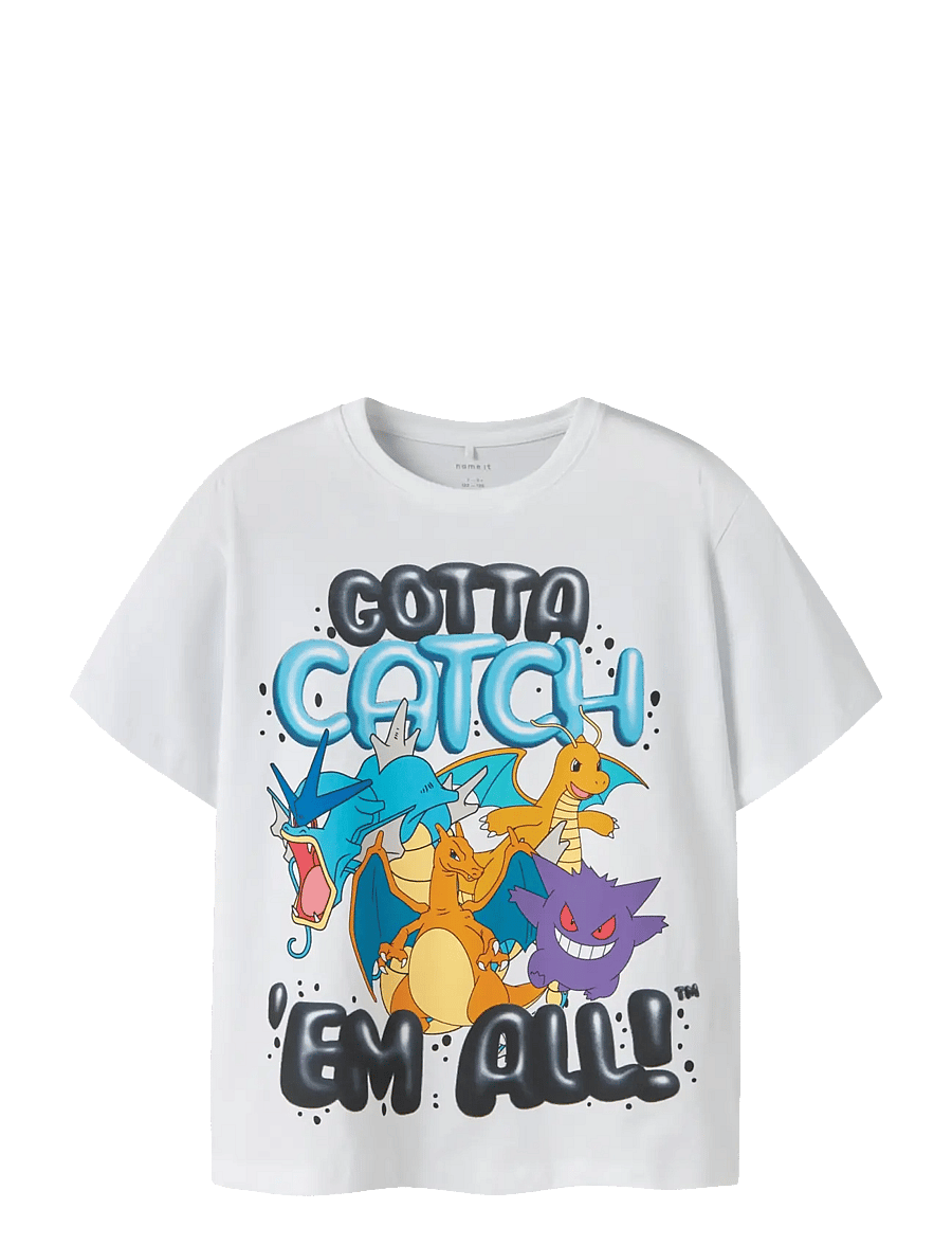 name it - NKMMAJO POKEMON SS NREG TOP BOX NOOS SKY - t-shirts à manches courtes - bright white - 1