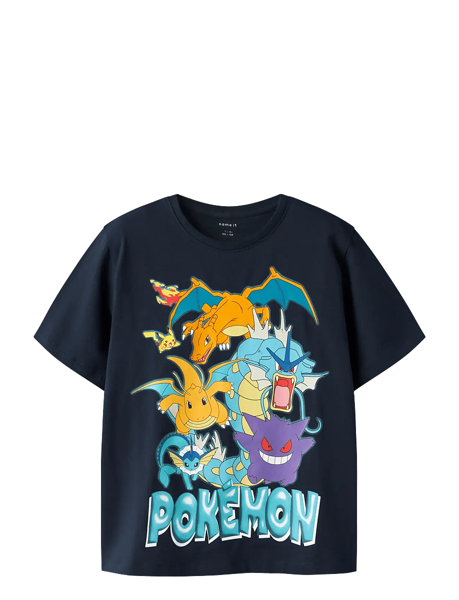 name it - NKMMAJO POKEMON SS NREG TOP BOX NOOS SKY - t-shirts à manches courtes - navy blazer - 1