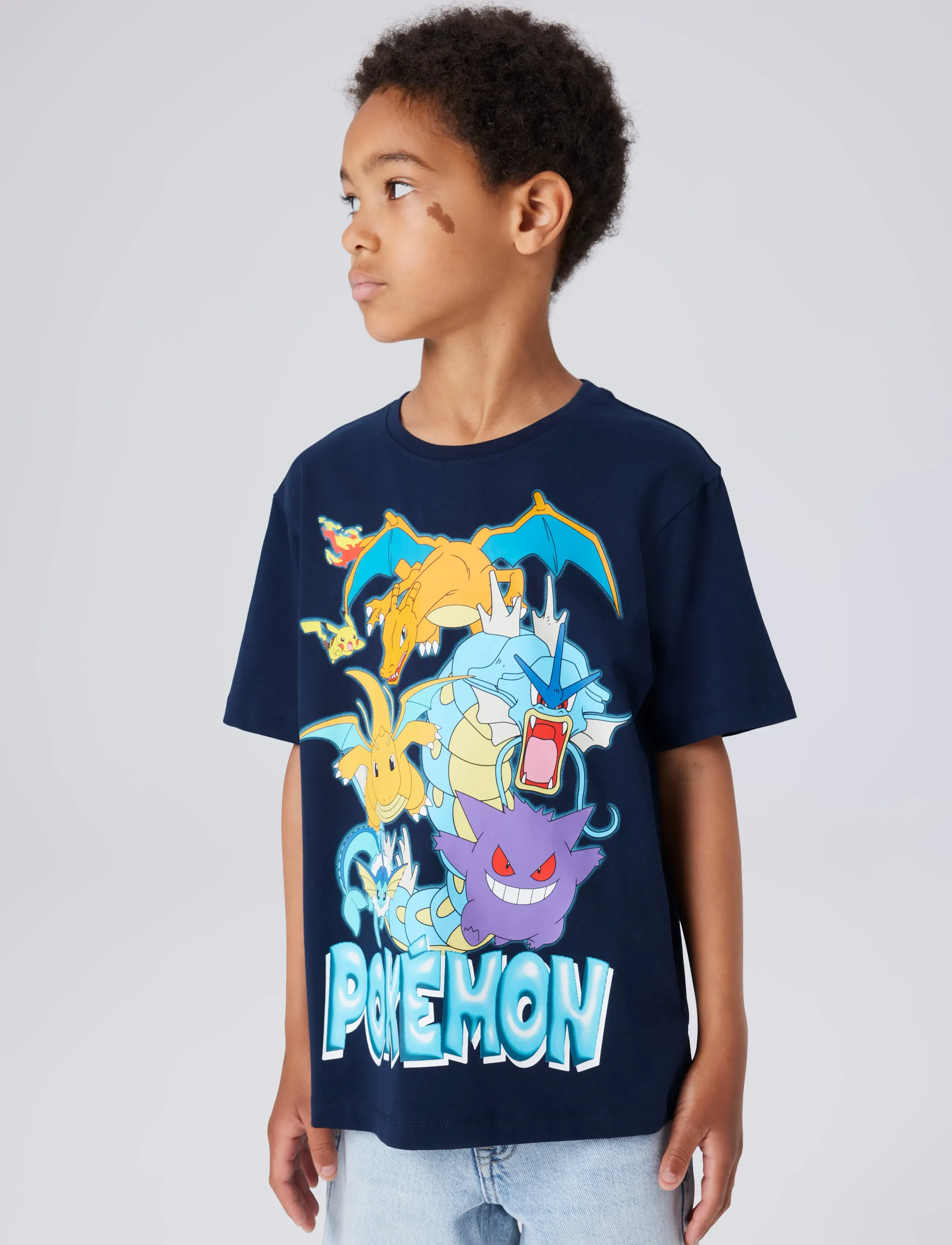 name it NKMMAJO POKEMON SS NREG TOP BOX NOOS SKY - Kortärmade t-shirts - NAVY BLAZER / navy