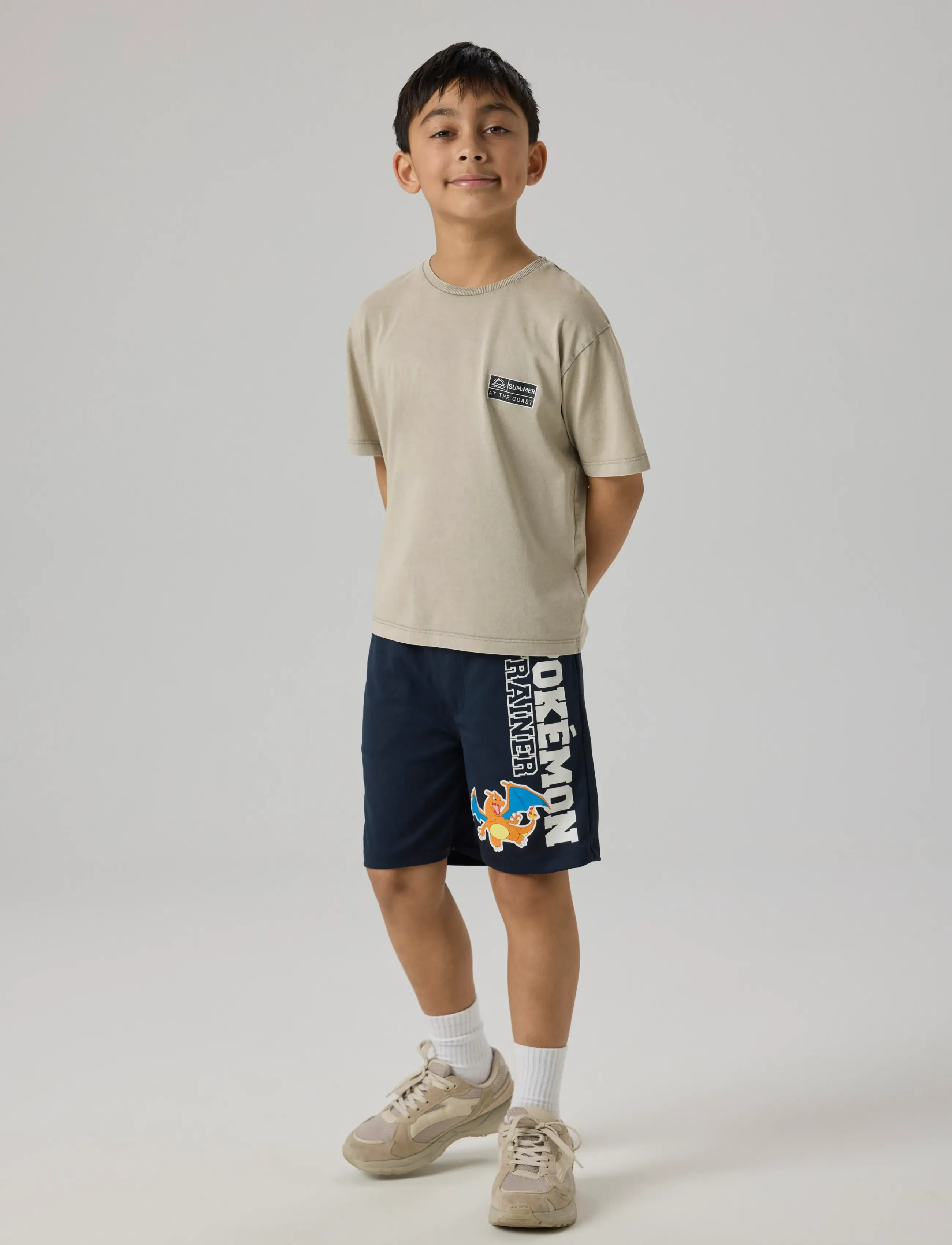 name it - NKMMORIS POKEMON NREG POLY SHORTS SKY - sportimise püksid - navy blazer - 2