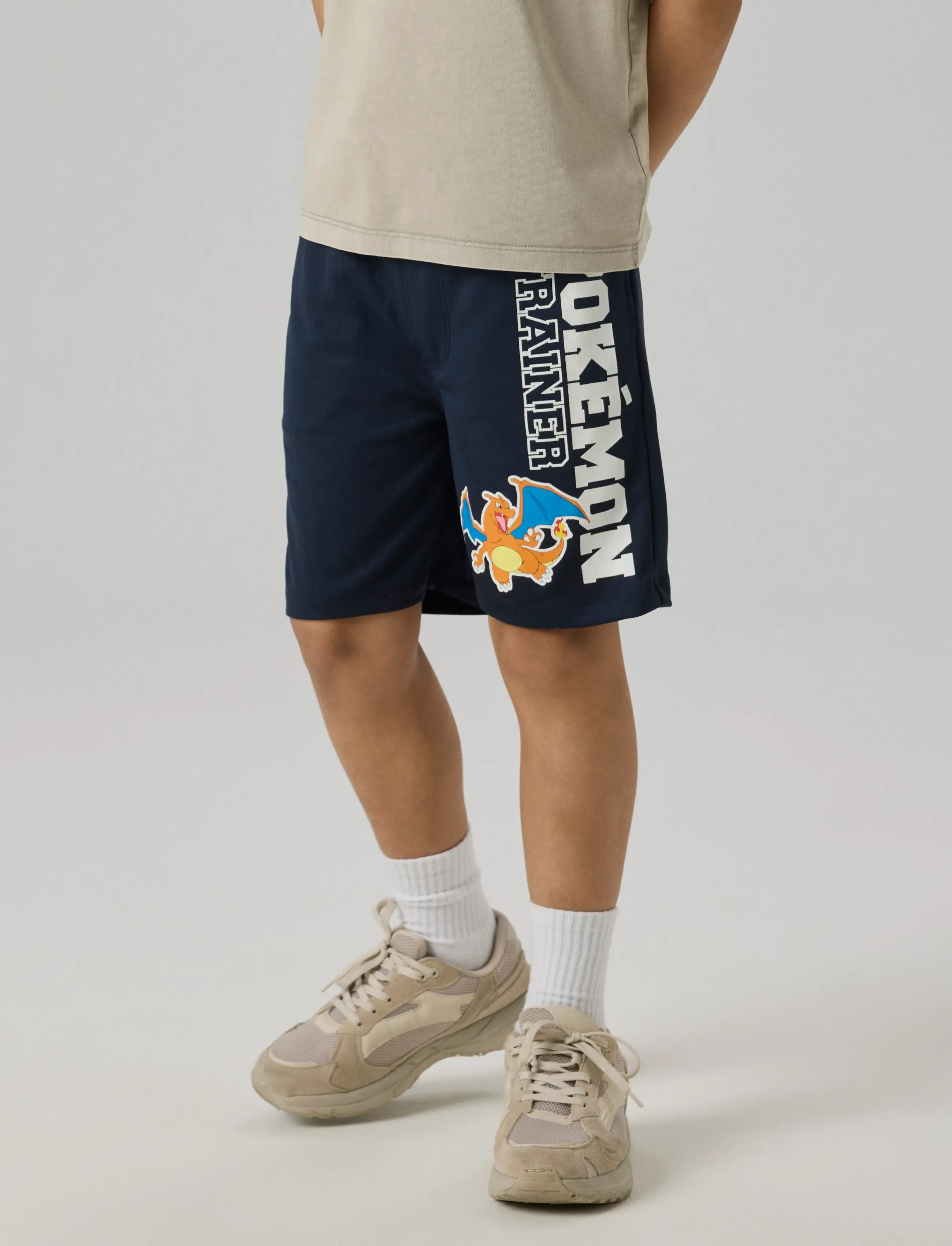 name it - NKMMORIS POKEMON NREG POLY SHORTS SKY - sportimise püksid - navy blazer - 3