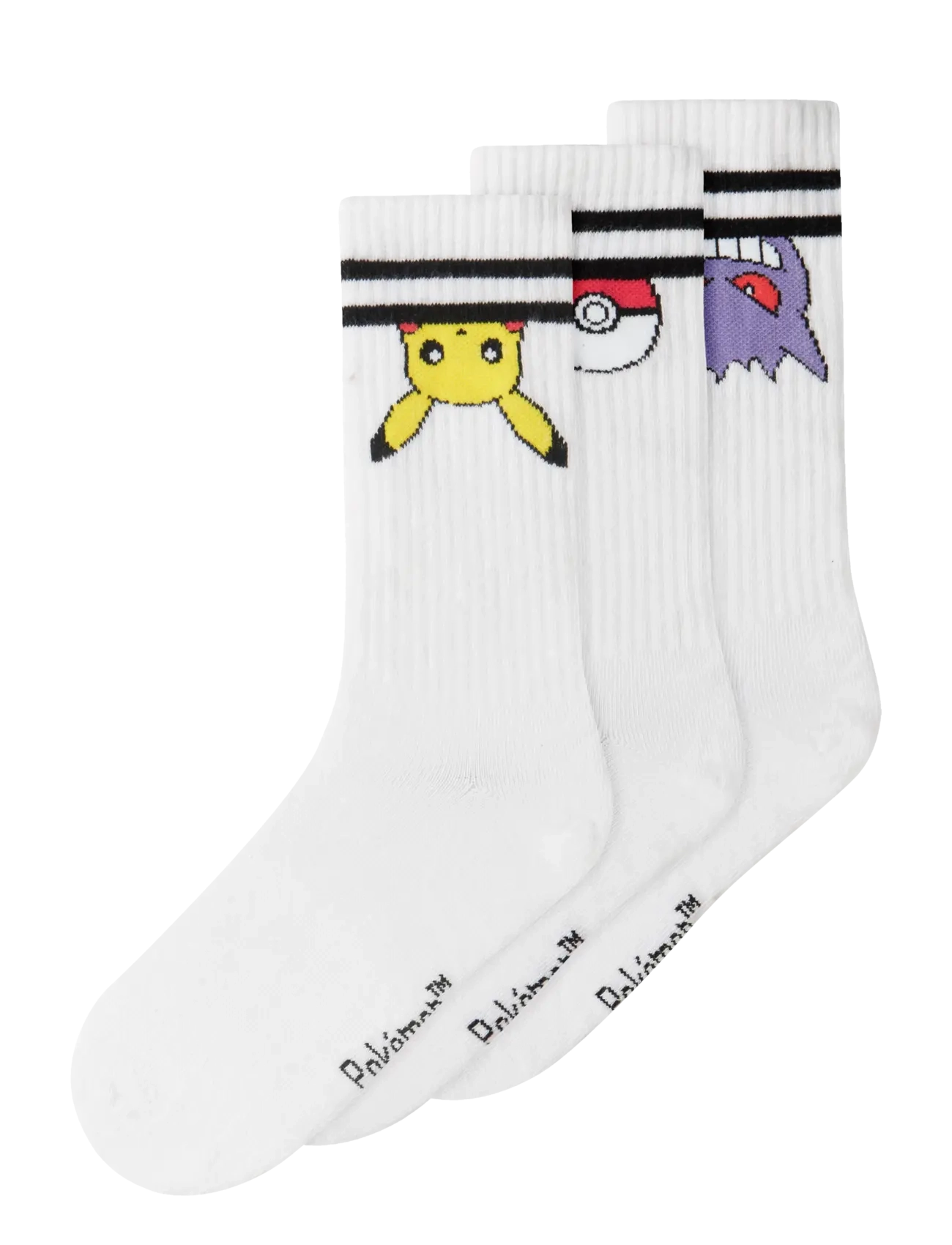 name it NKMMORTEN POKEMON 3P TENNISSOCK SKY - Strumpor - BRIGHT WHITE / white