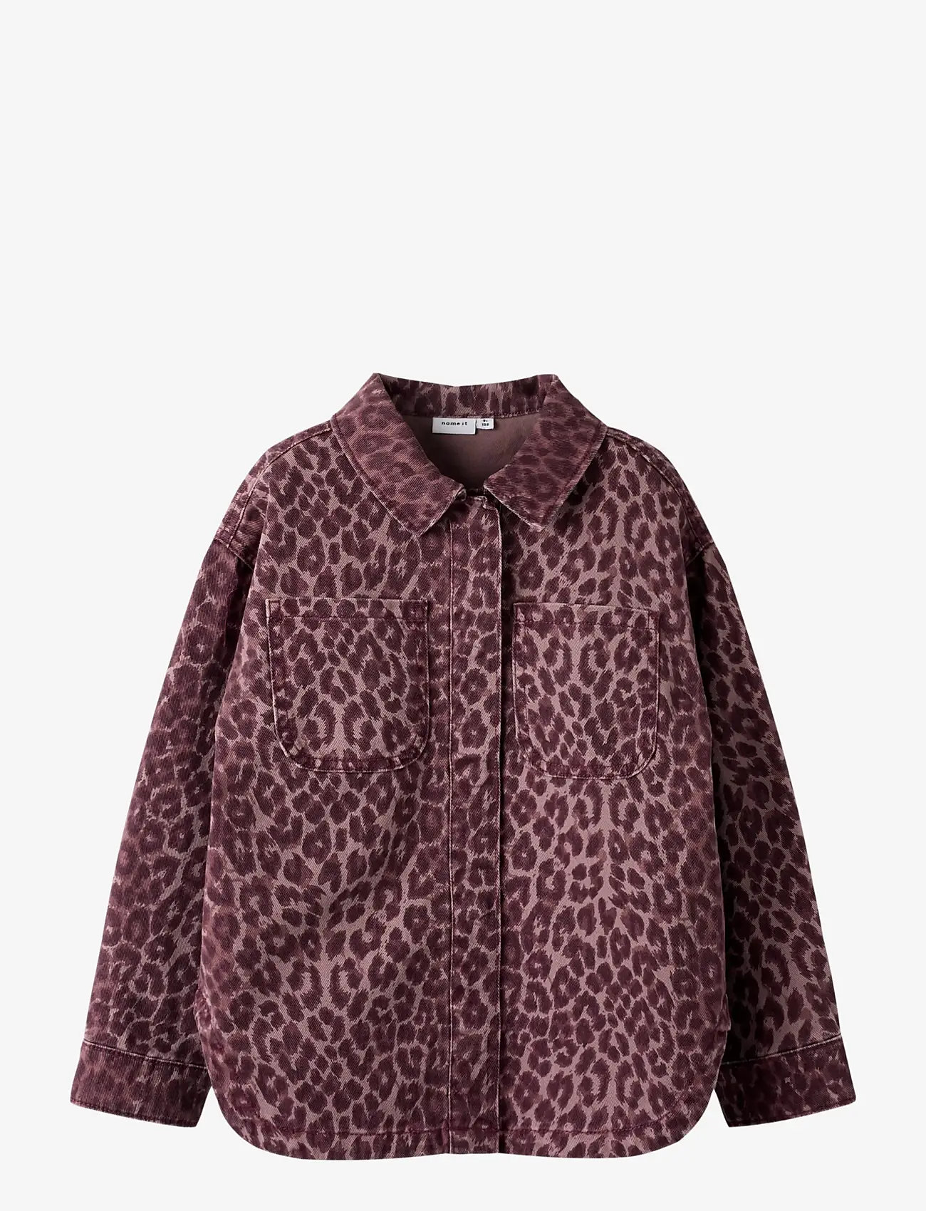 name it - NKFLEO TWILL SHACKET 4002-TD - gode sommertilbud - burgundy - 1
