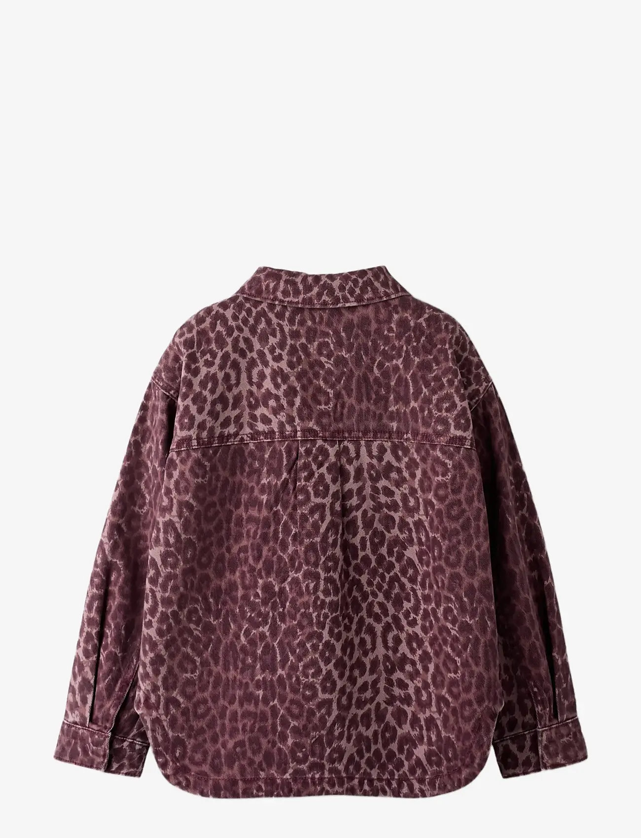 name it - NKFLEO TWILL SHACKET 4002-TD - gode sommertilbud - burgundy - 2