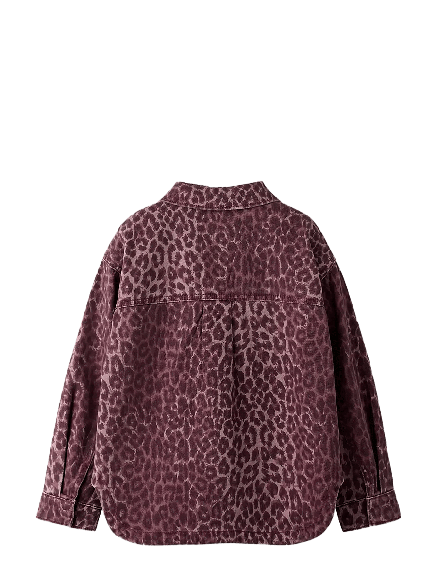 name it - NKFLEO TWILL SHACKET 4002-TD - jeansjacken - burgundy - 2