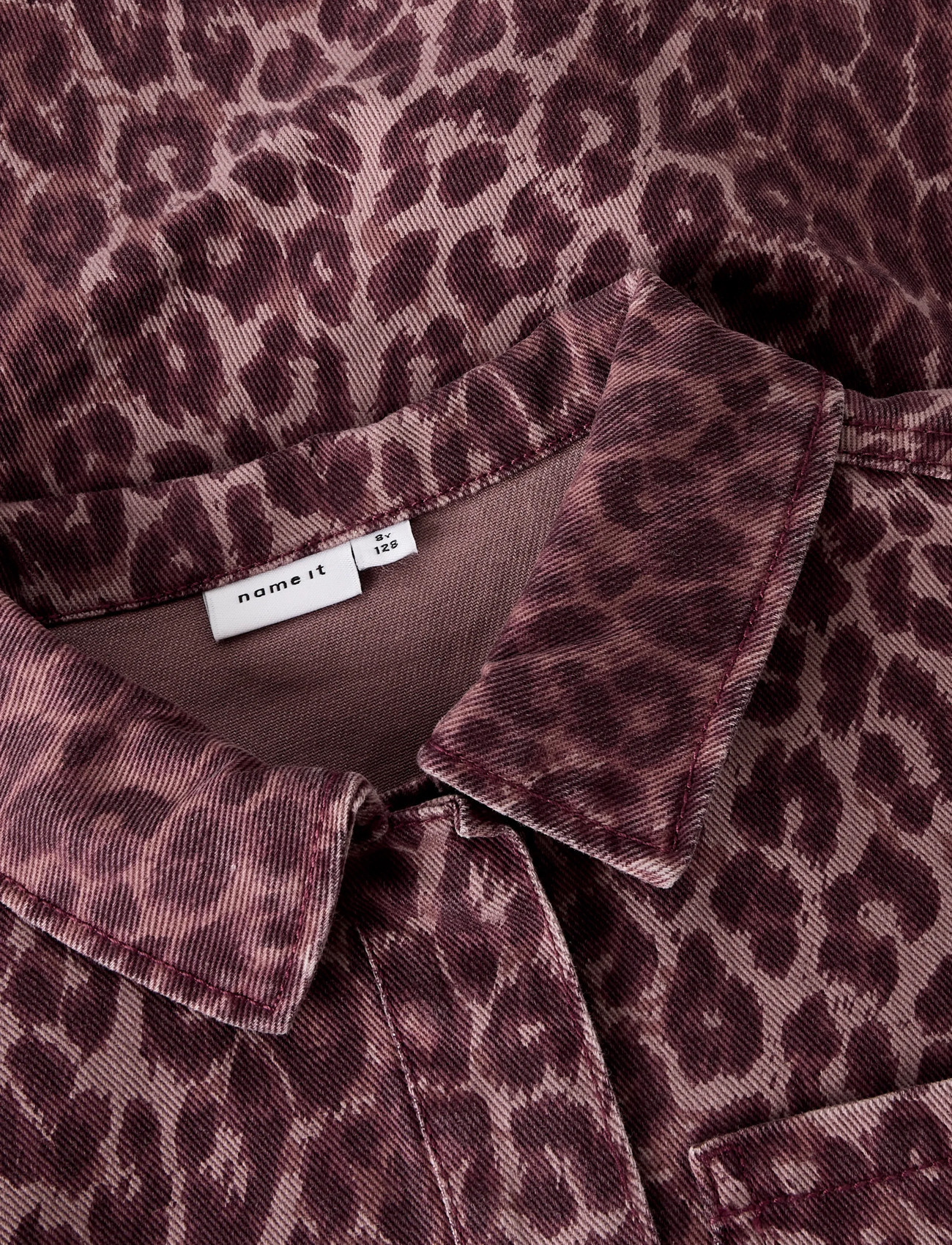 name it - NKFLEO TWILL SHACKET 4002-TD - gode sommertilbud - burgundy - 4