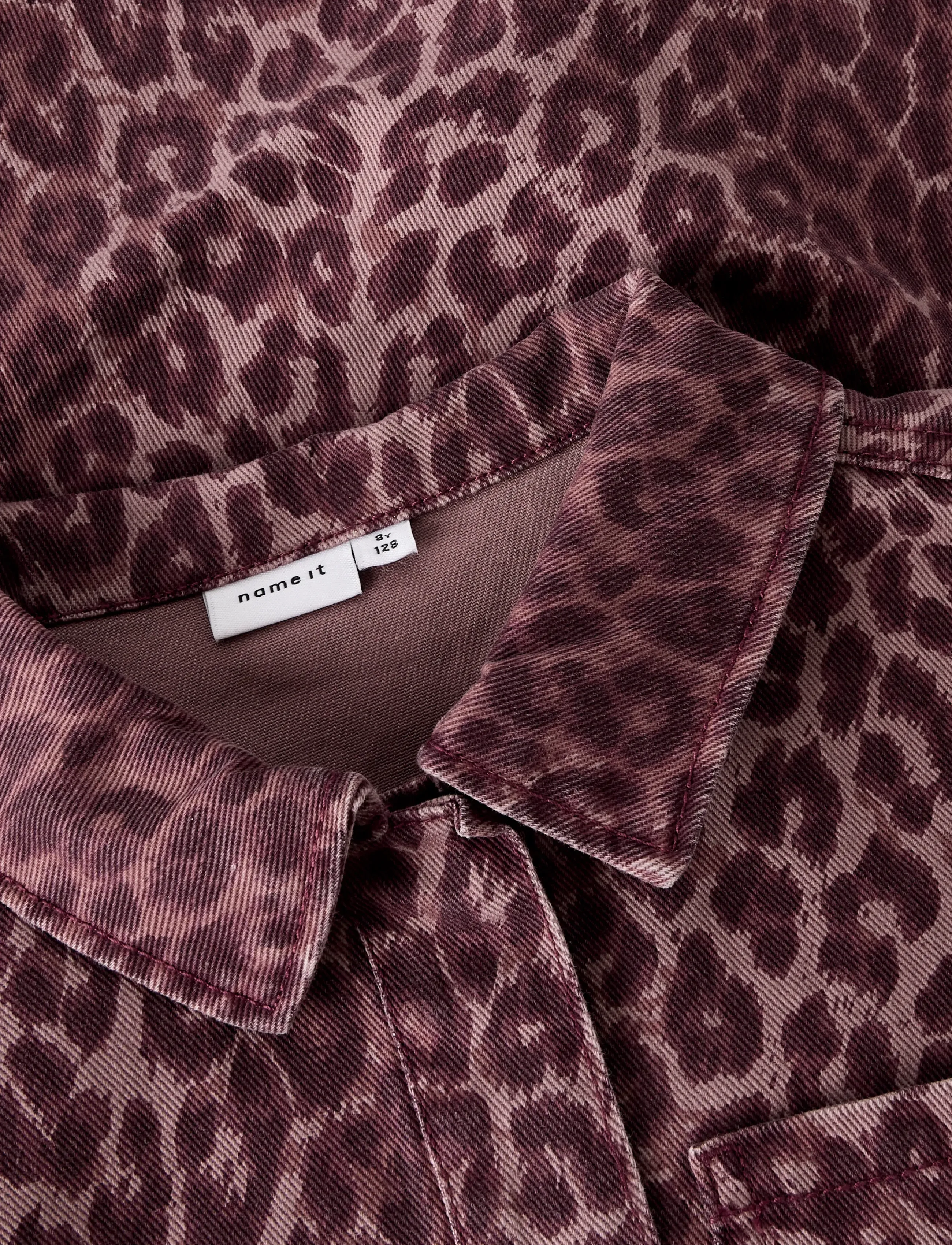 name it - NKFLEO TWILL SHACKET 4002-TD - jeansjacken - burgundy - 4