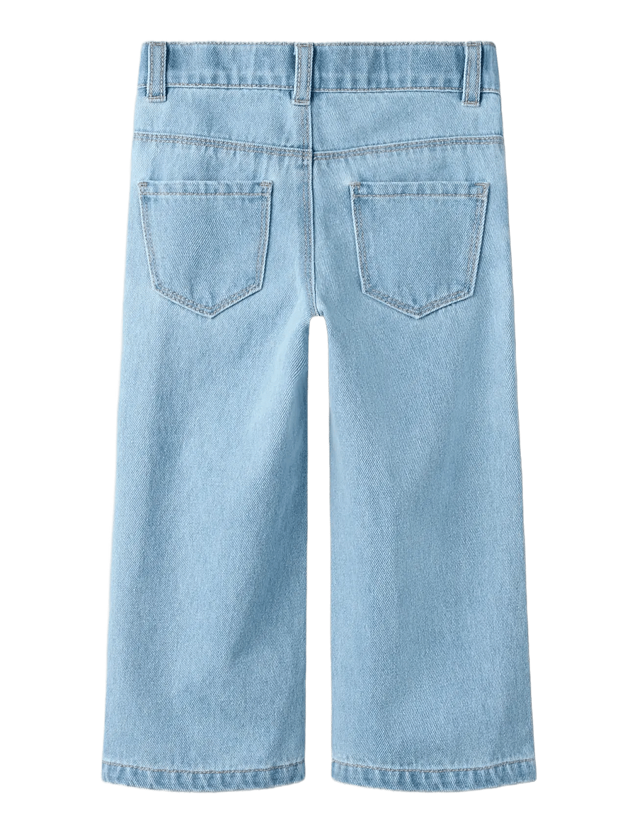 name it - NMFROSE WIDE EMB JEANS 4999-ZA - hosen mit weitem bein - medium blue denim - 2