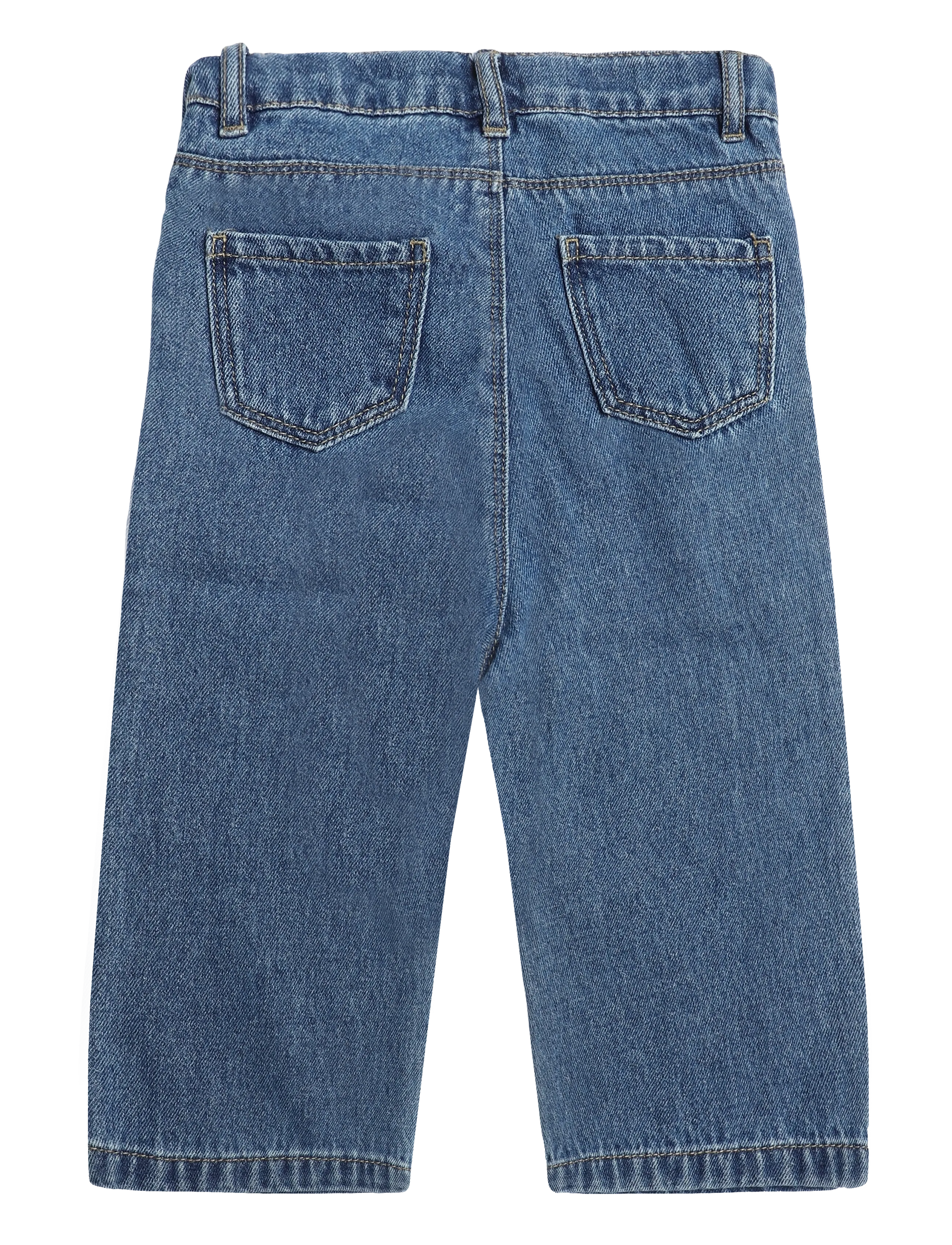 name it - NMFROSE WIDE EMB JEANS 4999-ZA - hosen mit weitem bein - medium blue denim - 1