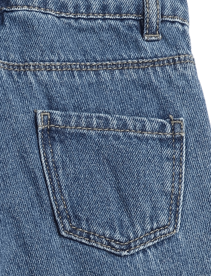 name it - NMFROSE WIDE EMB JEANS 4999-ZA - hosen mit weitem bein - medium blue denim - 3