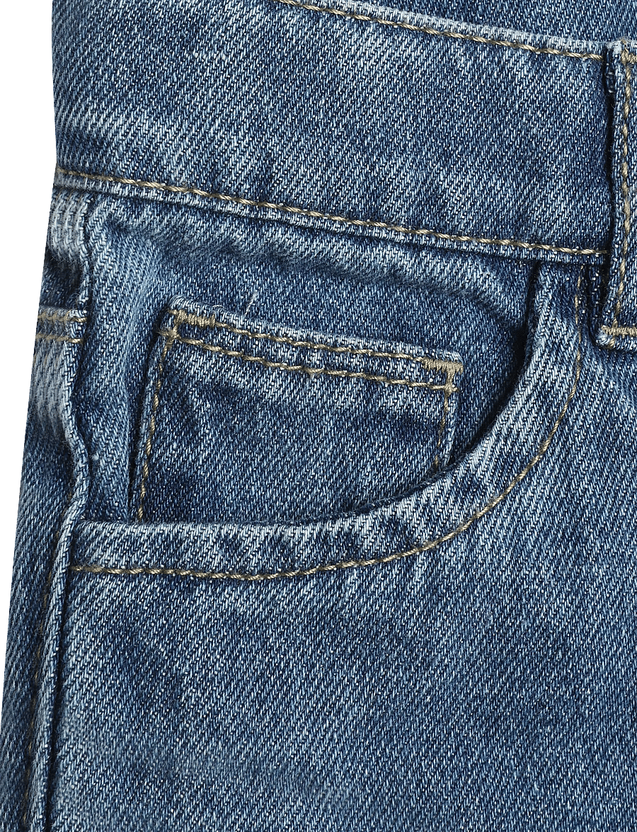 name it - NMFROSE WIDE EMB JEANS 4999-ZA - hosen mit weitem bein - medium blue denim - 4