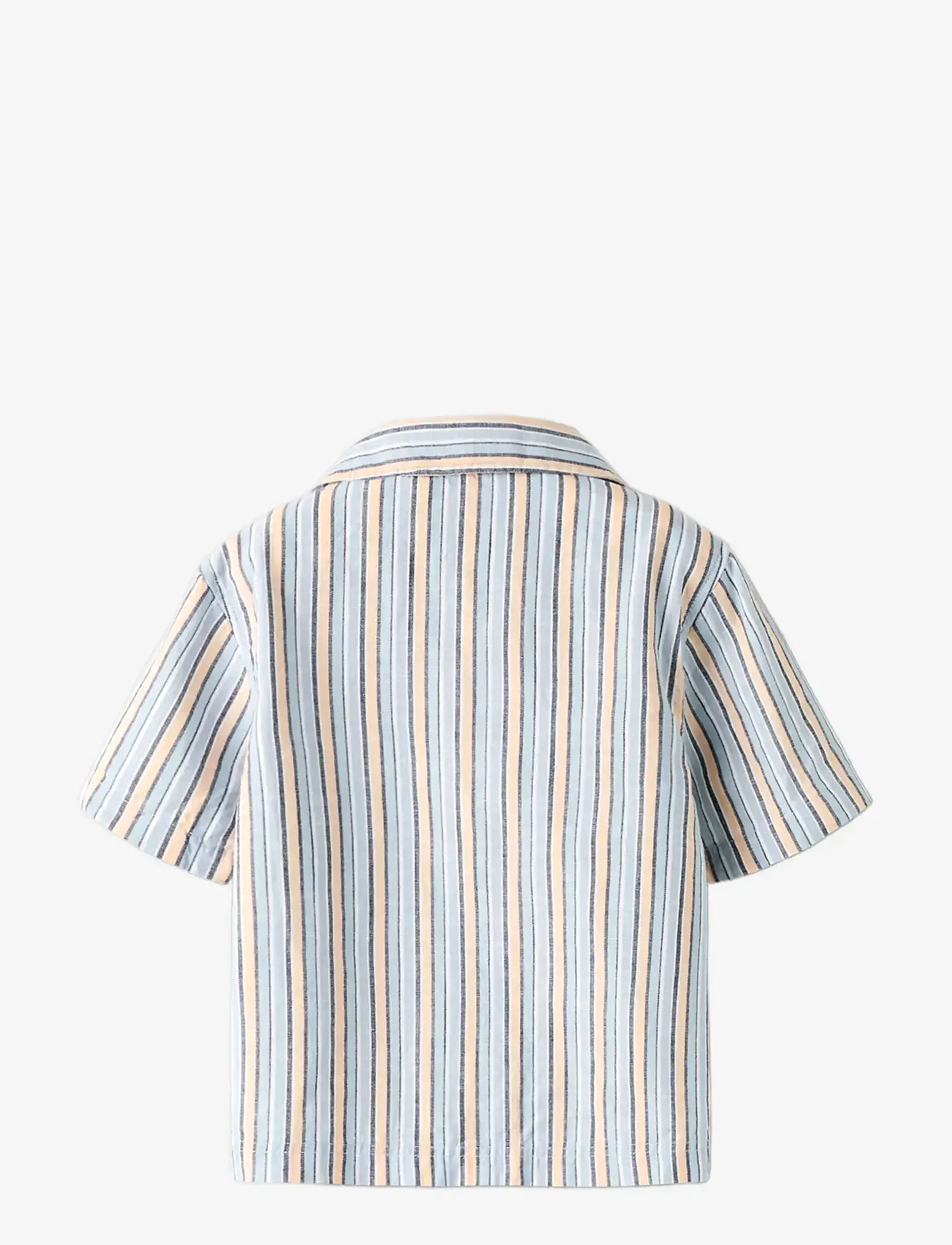 name it - NMMFIORE SS NREG SHIRT - kortærmede skjorter - blue fog - 1