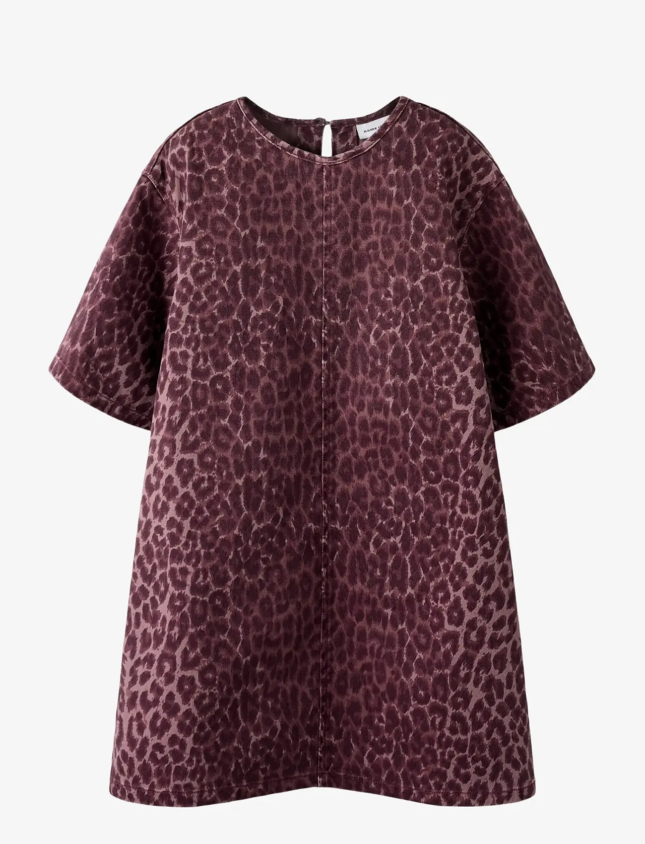 name it - NKFLEO TWILL DRESS 4002-TD - kortærmede hverdagskjoler - burgundy - 0
