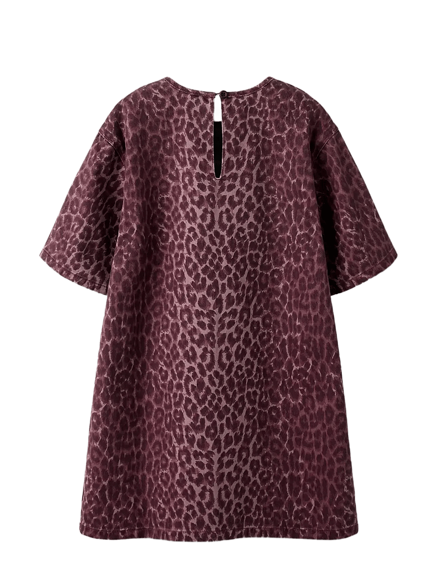 name it - NKFLEO TWILL DRESS 4002-TD - kortärmade vardagsklänningar - burgundy - 1