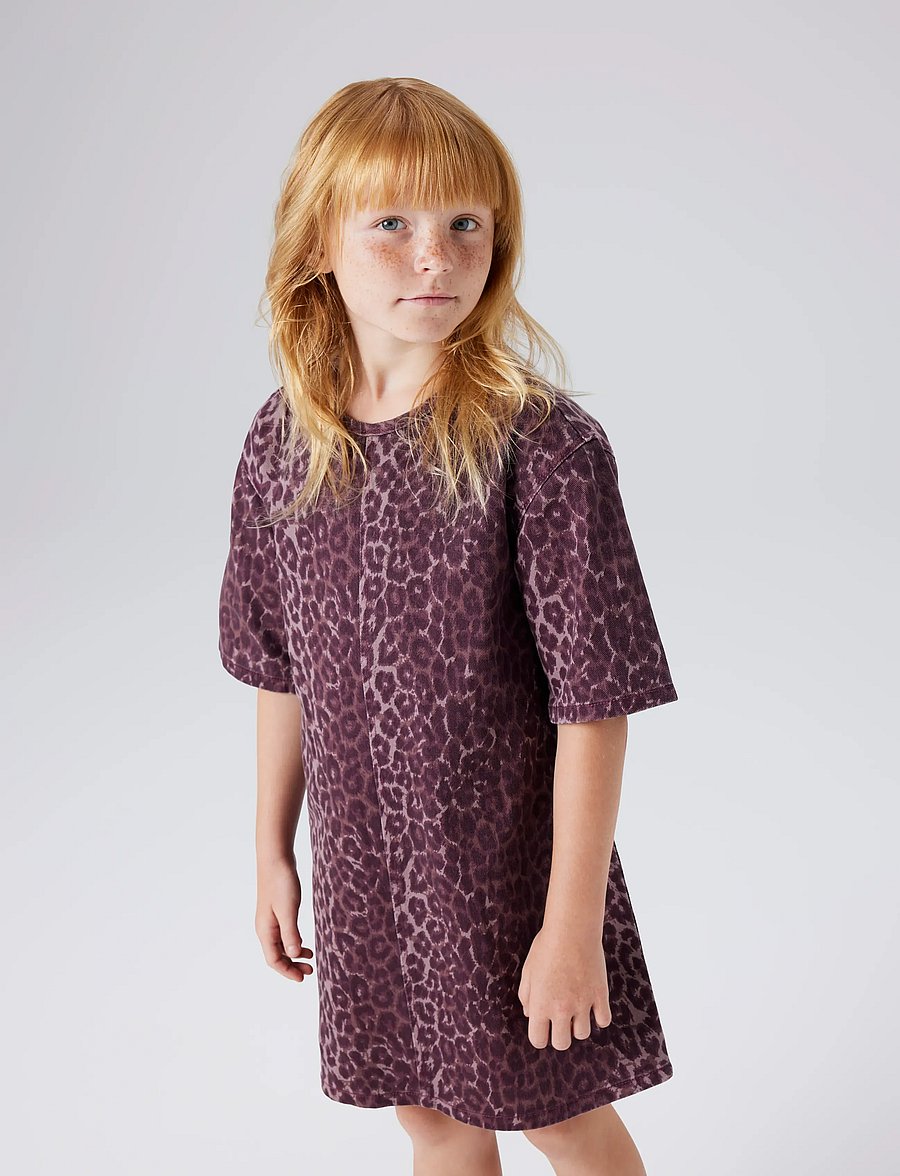 name it - NKFLEO TWILL DRESS 4002-TD - kortärmade vardagsklänningar - burgundy - 3