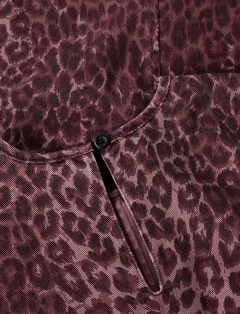 name it - NKFLEO TWILL DRESS 4002-TD - kortærmede hverdagskjoler - burgundy - 4